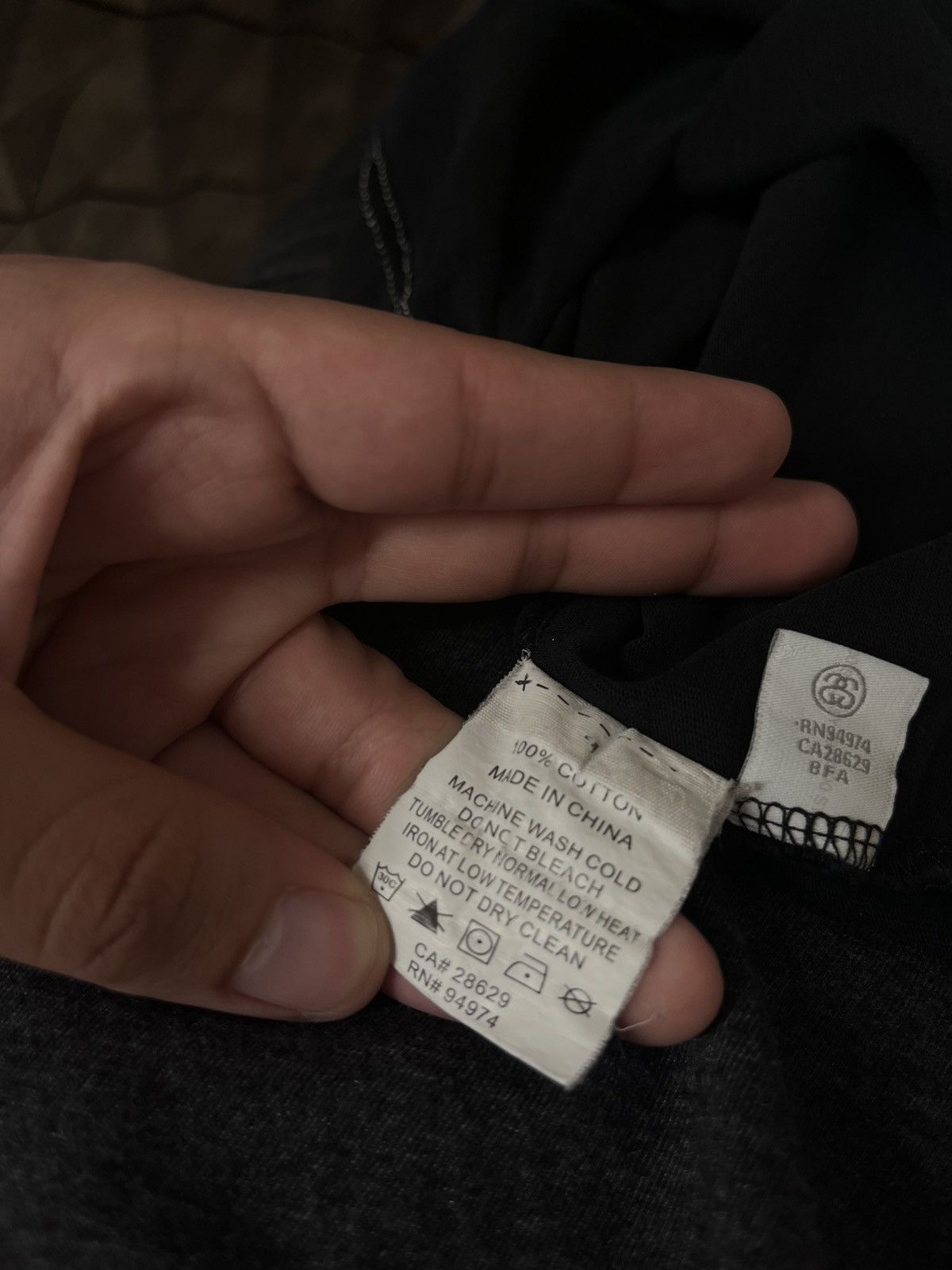 Stussy Stussy black tee Size US M / EU 48-50 / 2 - 3 Thumbnail