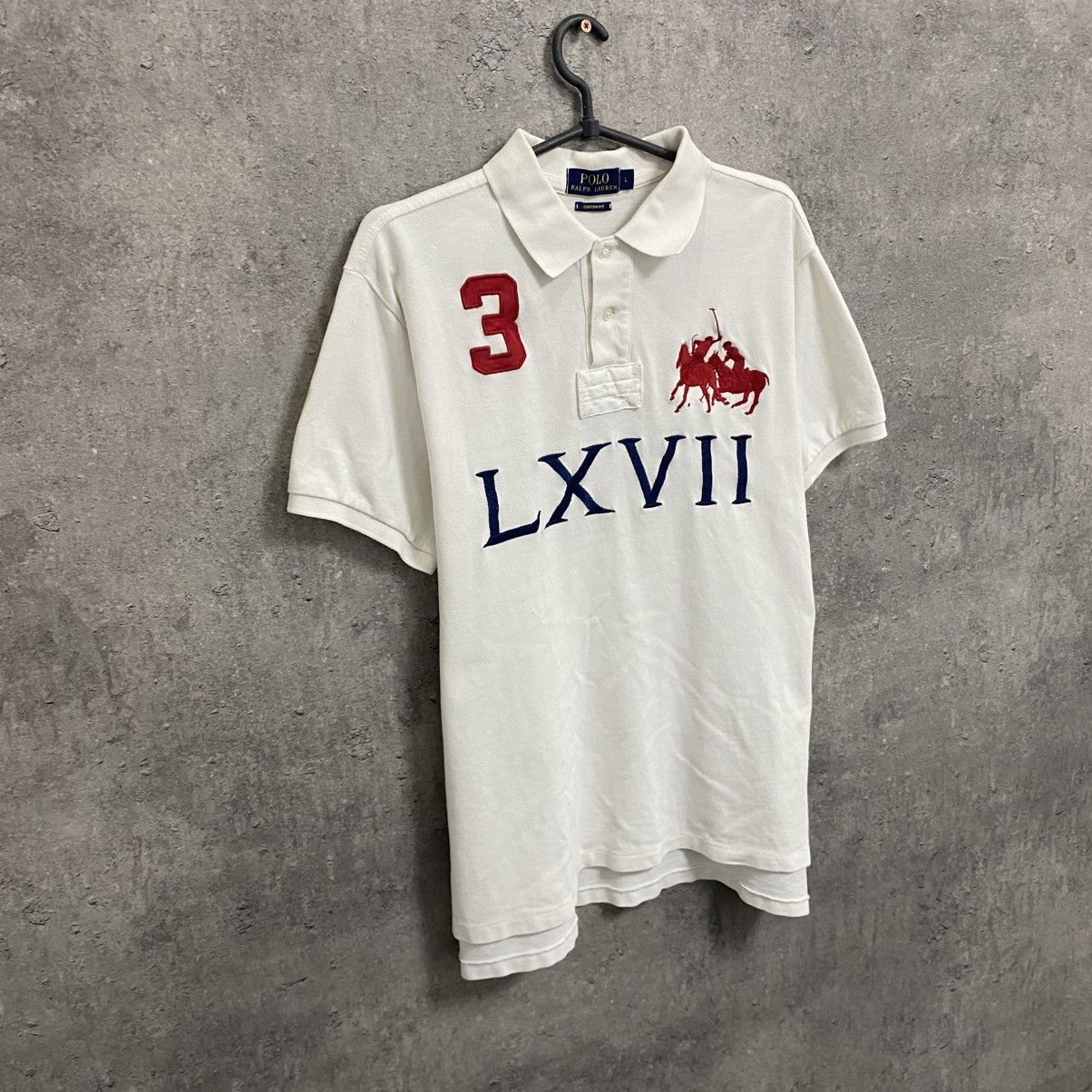 Polo Ralph Lauren Polo Ralph Lauren LXVII #3 Vintage Big Pony Polo T-Shirt 90s Size US L / EU 52-54 / 3 - 4 Thumbnail