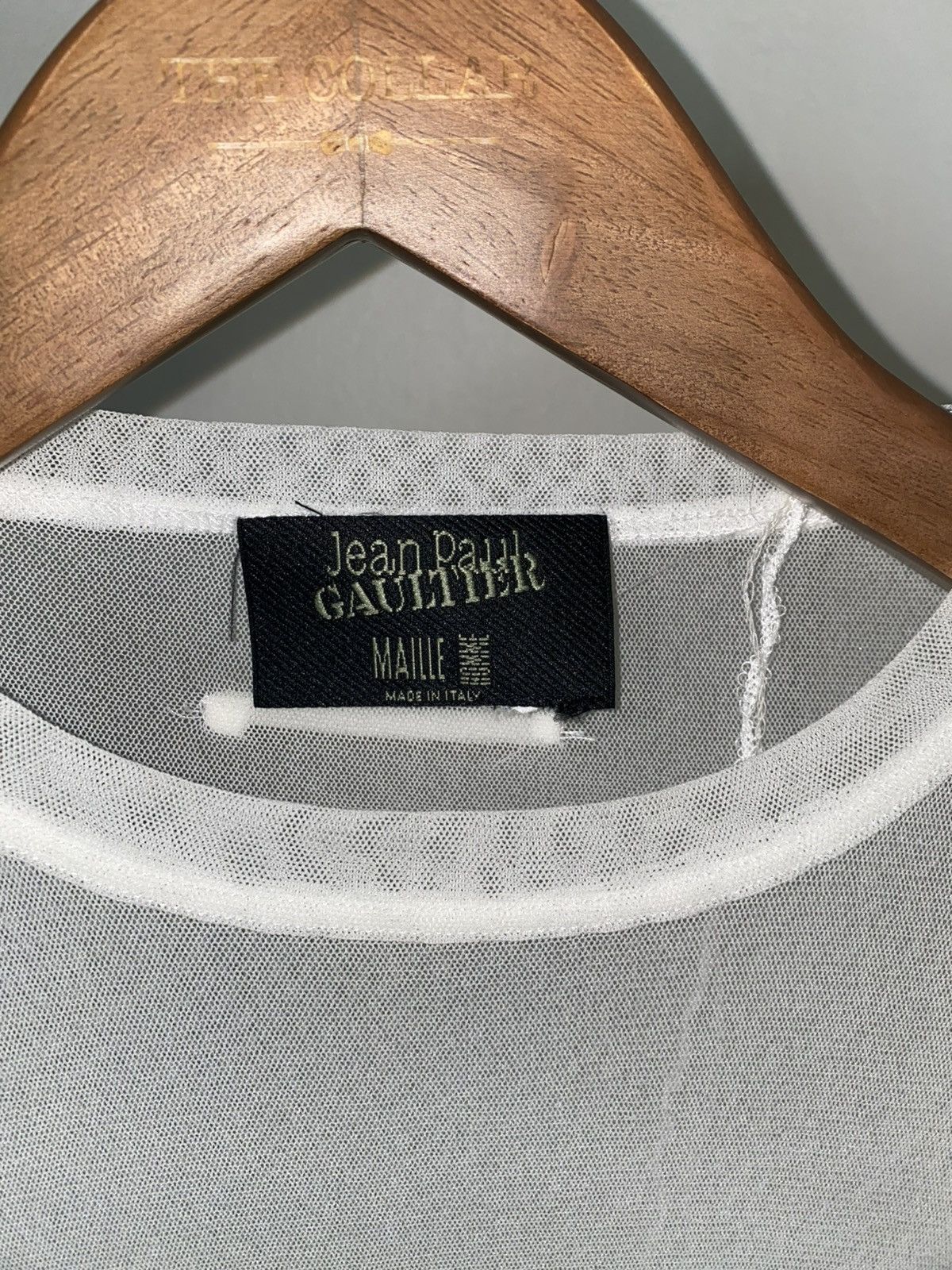 Jean Paul Gaultier SS2002 EMBROIDERED EYE AND LIPS 'YEUX' MESH TOP Size US S / EU 44-46 / 1 - 5 Thumbnail