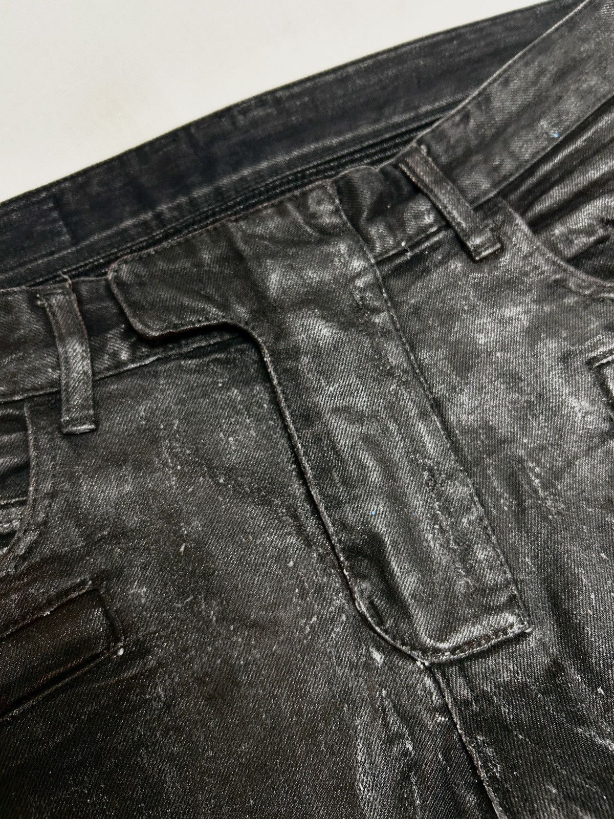 Balmain SS2014 Banana Cut Waxed Denim Size US 32 / EU 48 - 6 Thumbnail