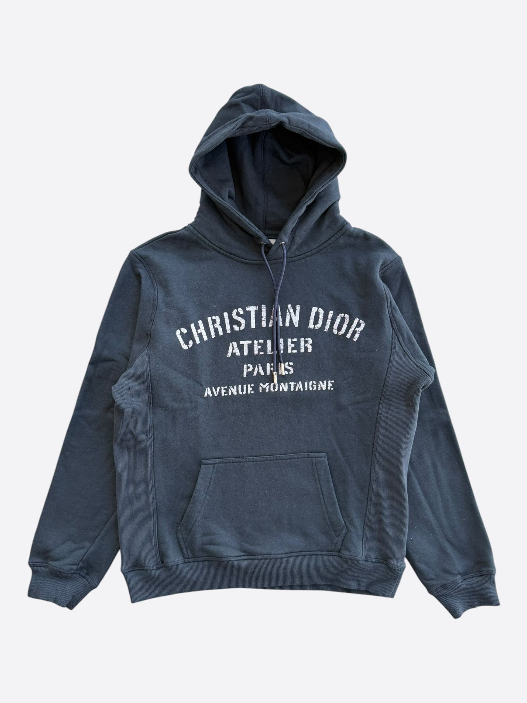 Dior Dior Faded Black & White Atelier Logo Hoodie Size US M / EU 48-50 / 2 - 1 Thumbnail