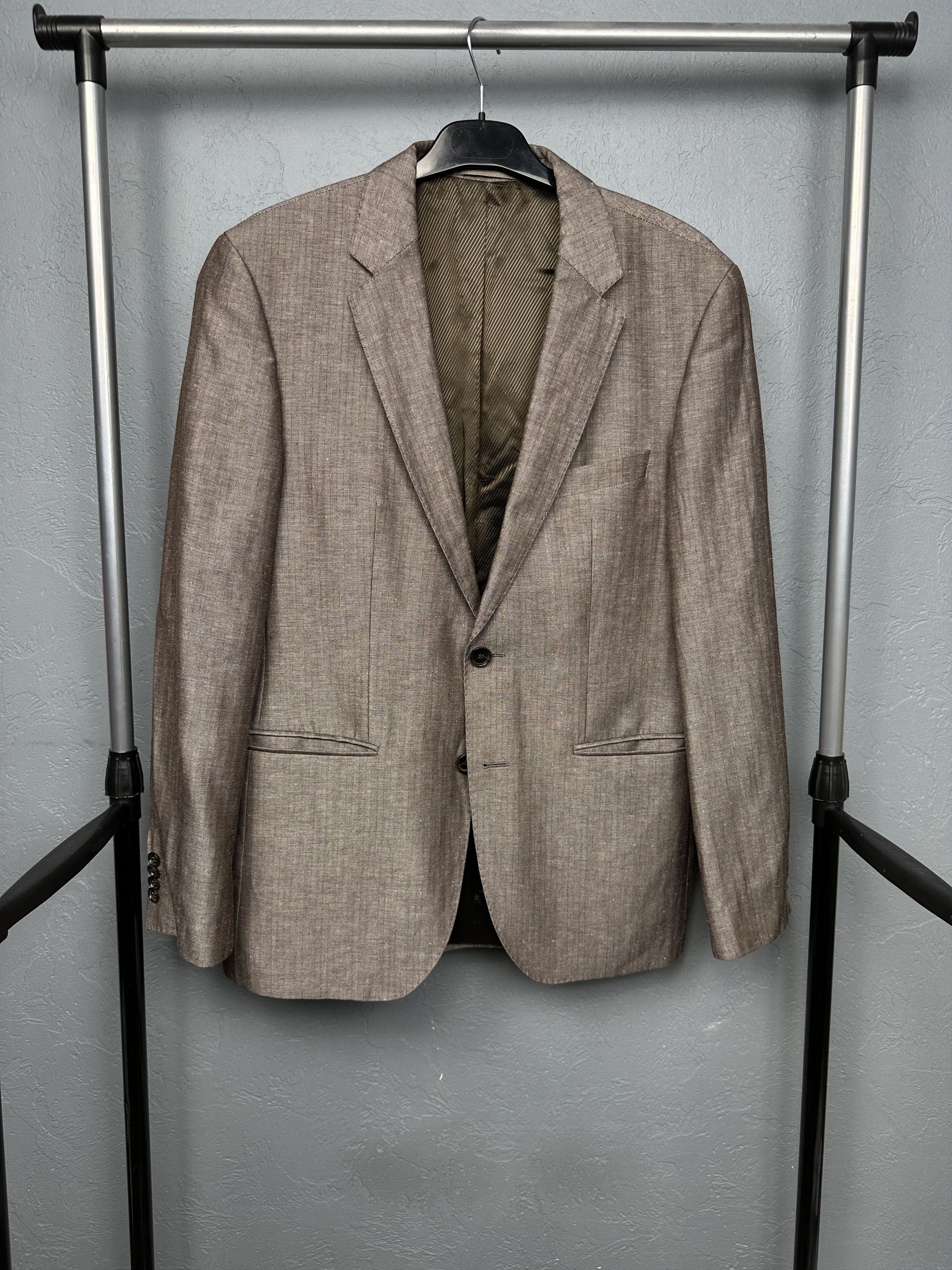 Hugo Boss Hugo Boss Mens Wool-Linen Blazer Jacket Size US M / EU 48-50 / 2 - 1 Thumbnail