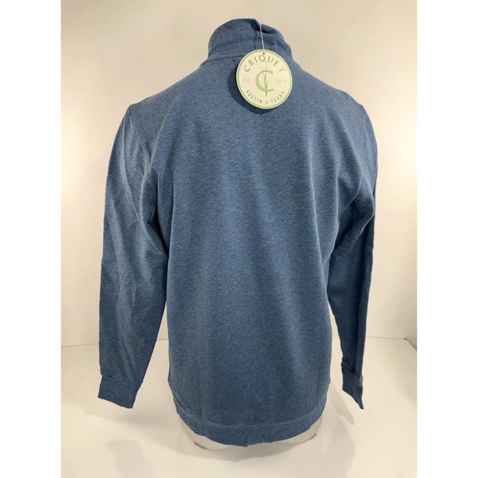 Vintage CRIQUET Austin - NEW w TAG - Fleece 1/4 Zip Pullover Mens M Sweater Jacket - Blue Size US M / EU 48-50 / 2 - 3 Thumbnail