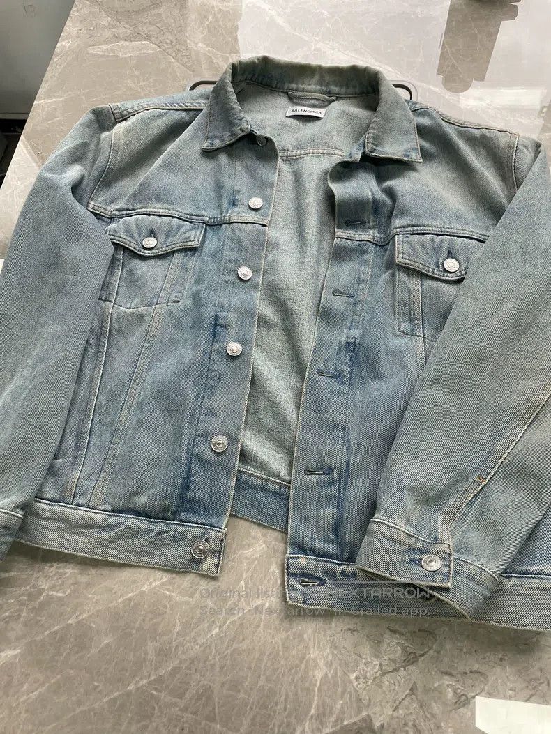 Balenciaga Balenciaga Denim Jacket Size S / US 4 / IT 40 - 1 Thumbnail