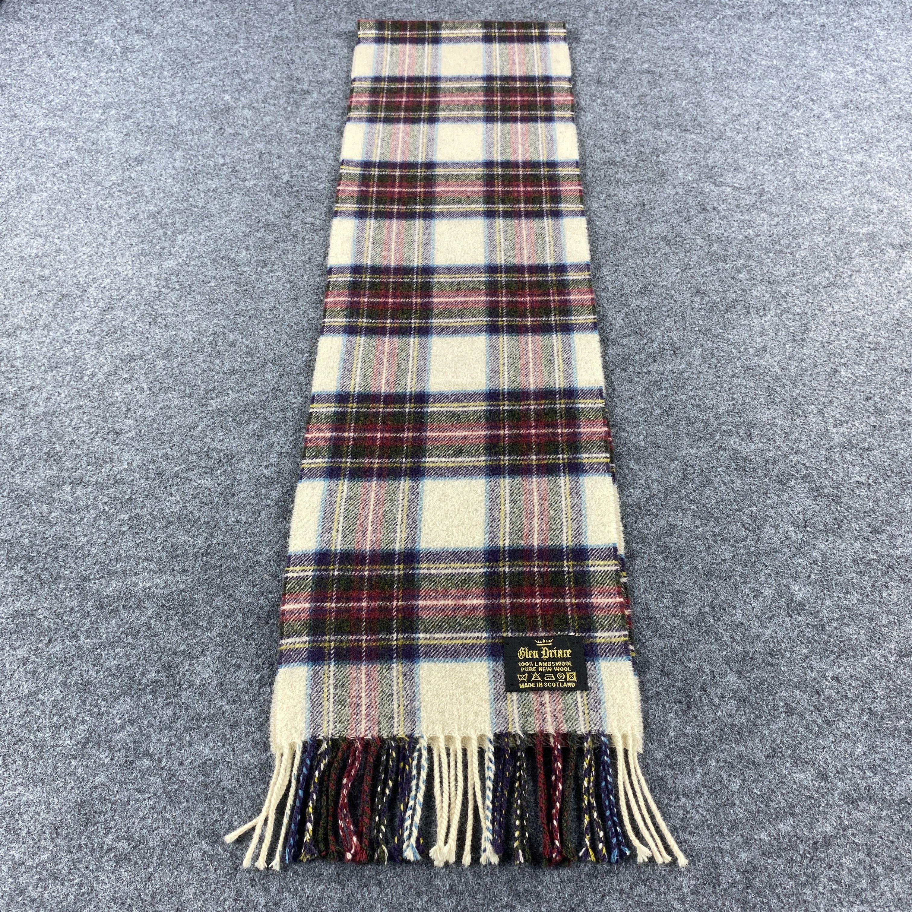 Vintage Glen Prince Scarf # Muffler # Neckwear # D617 Size ONE SIZE - 3 Thumbnail