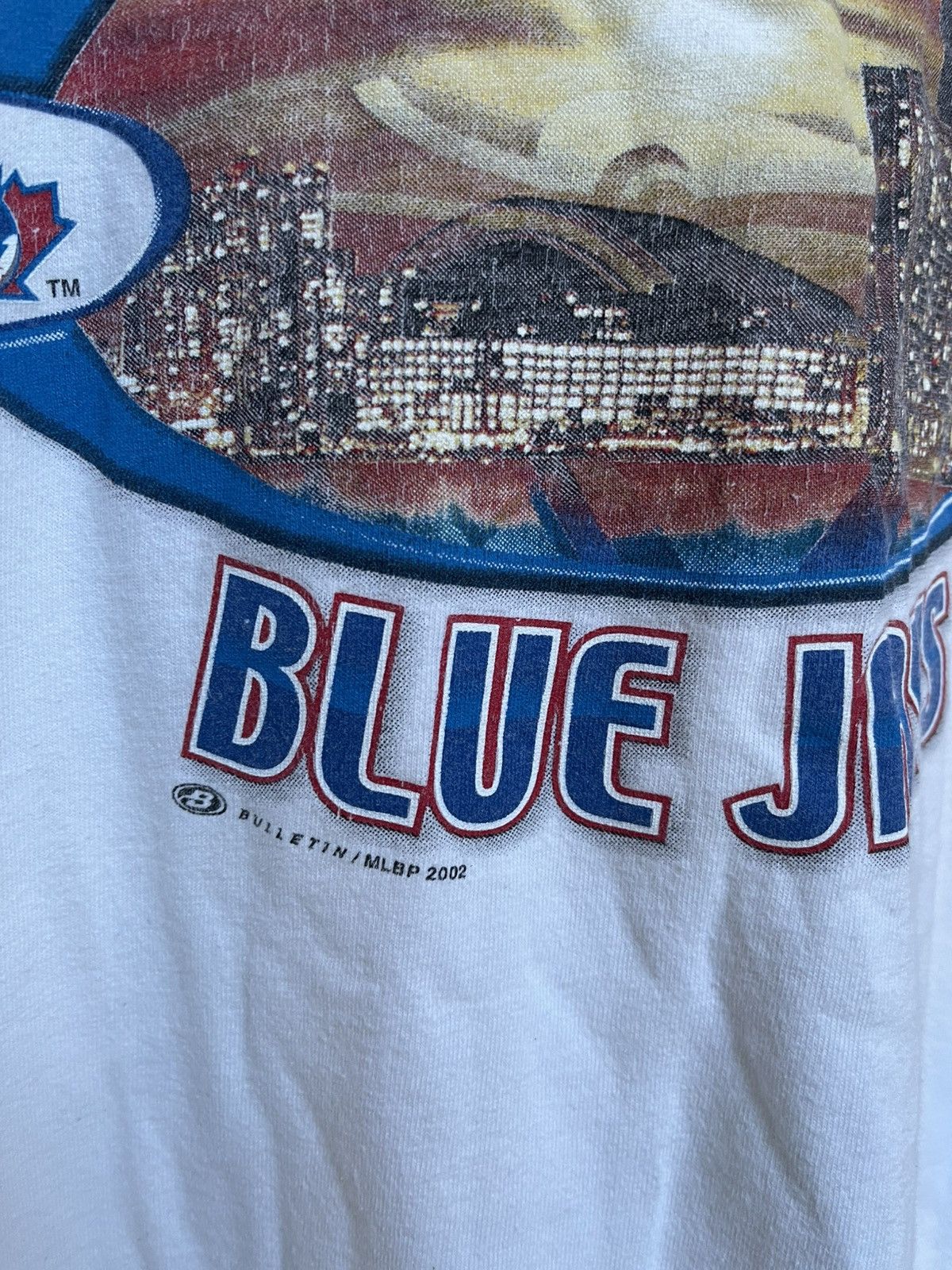 Vintage Toronto Blue Jays T shirt 2002 Toronto Skyline Size US L / EU 52-54 / 3 - 2 Thumbnail
