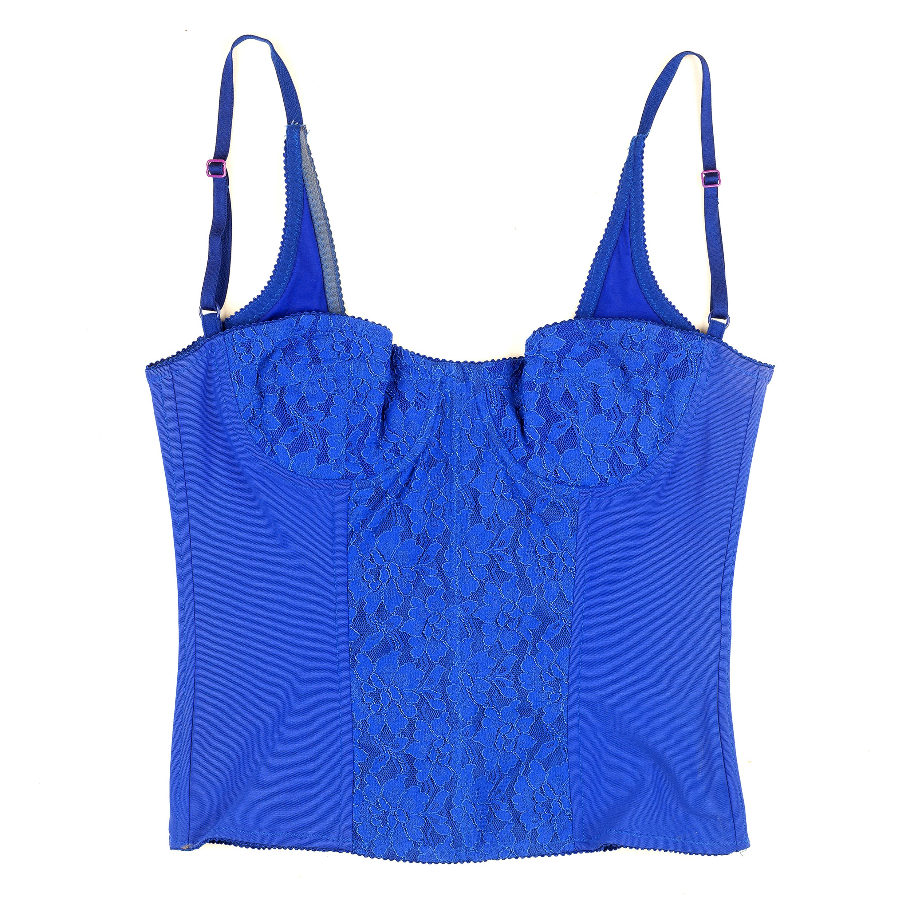 Dolce & Gabbana Dolce Gabbana Electric Blue Bustier Top (M) Size M / US 6-8 / IT 42-44 - 1 Thumbnail