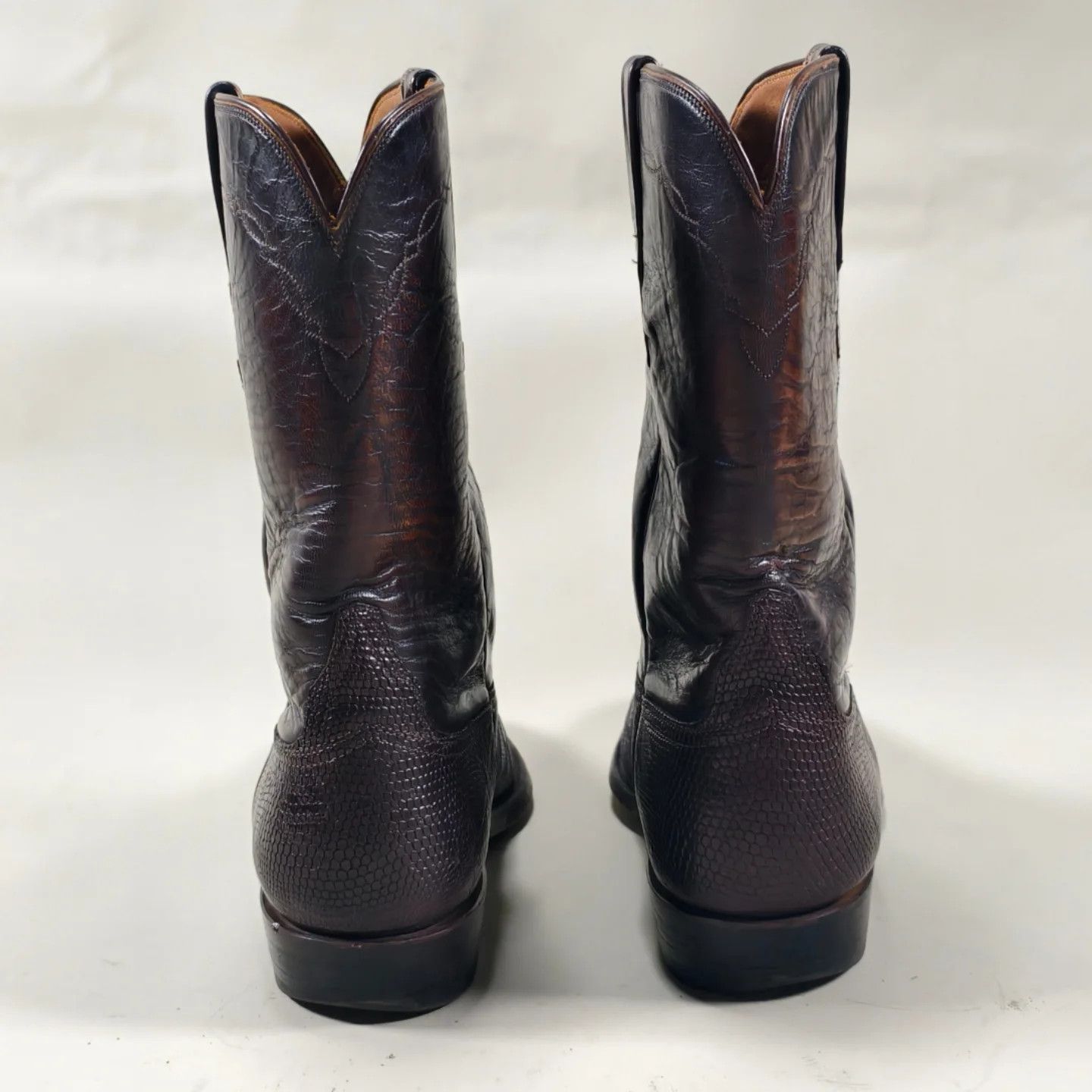 Lucchese Lucchese Kip Lizard Boots (Brown) Size US 8 / EU 41 - 3 Thumbnail
