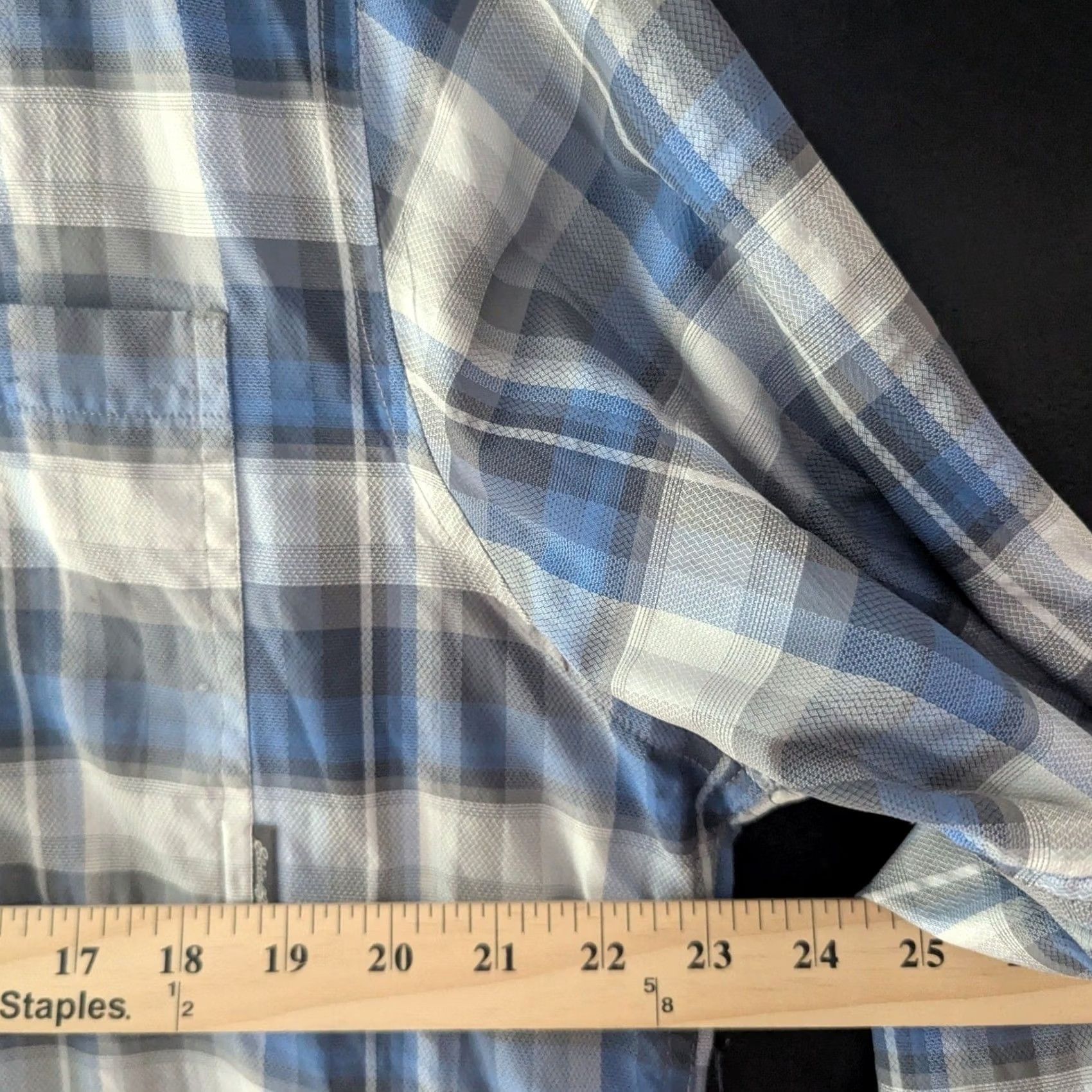 Eddie Bauer Eddie Bauer Plaid Shirt Long Sleeve Button-Up Men's Blue XL XS? Size US XL / EU 56 / 4 - 4 Thumbnail