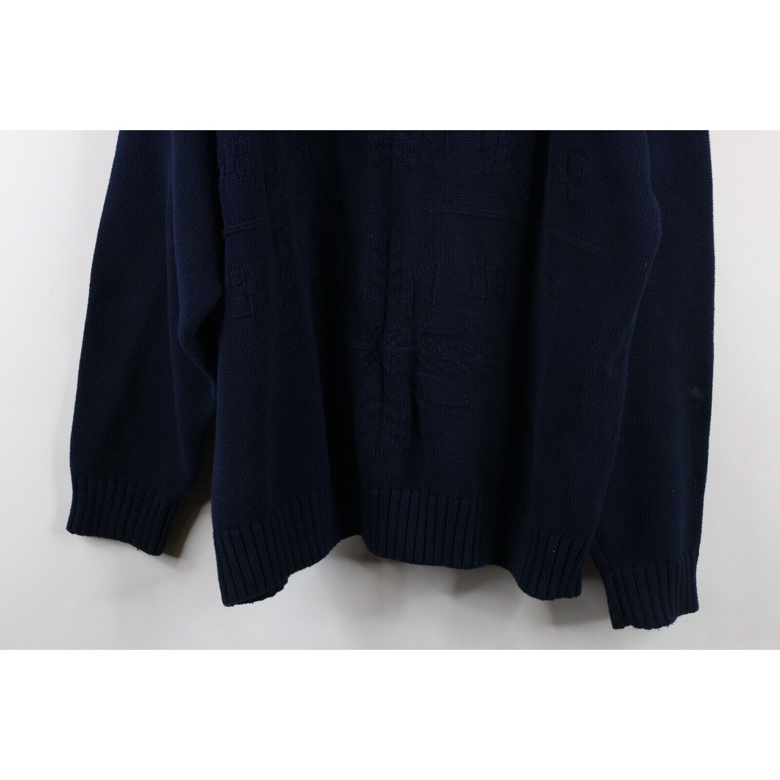 Eddie Bauer × Vintage Vintage 90s Eddie Bauer Heavy Christmas Snowflake Sweater Size US XL / EU 56 / 4 - 3 Thumbnail