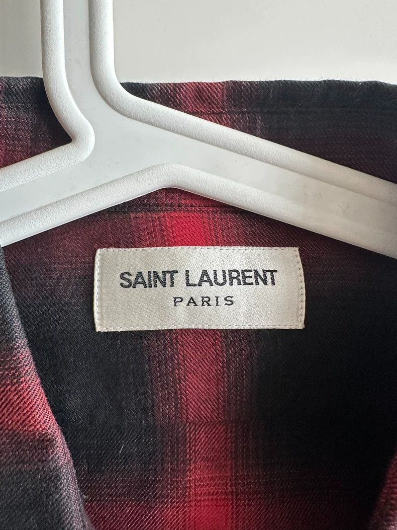 Saint Laurent Paris Saint Laurent Paris Red check shirt 2505-Nextarrow Size US M / EU 48-50 / 2 - 3 Thumbnail