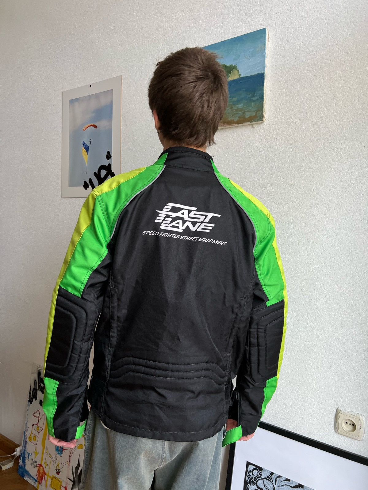 Vintage Racing vintage fast lane jacket Size US L / EU 52-54 / 3 - 16 Thumbnail