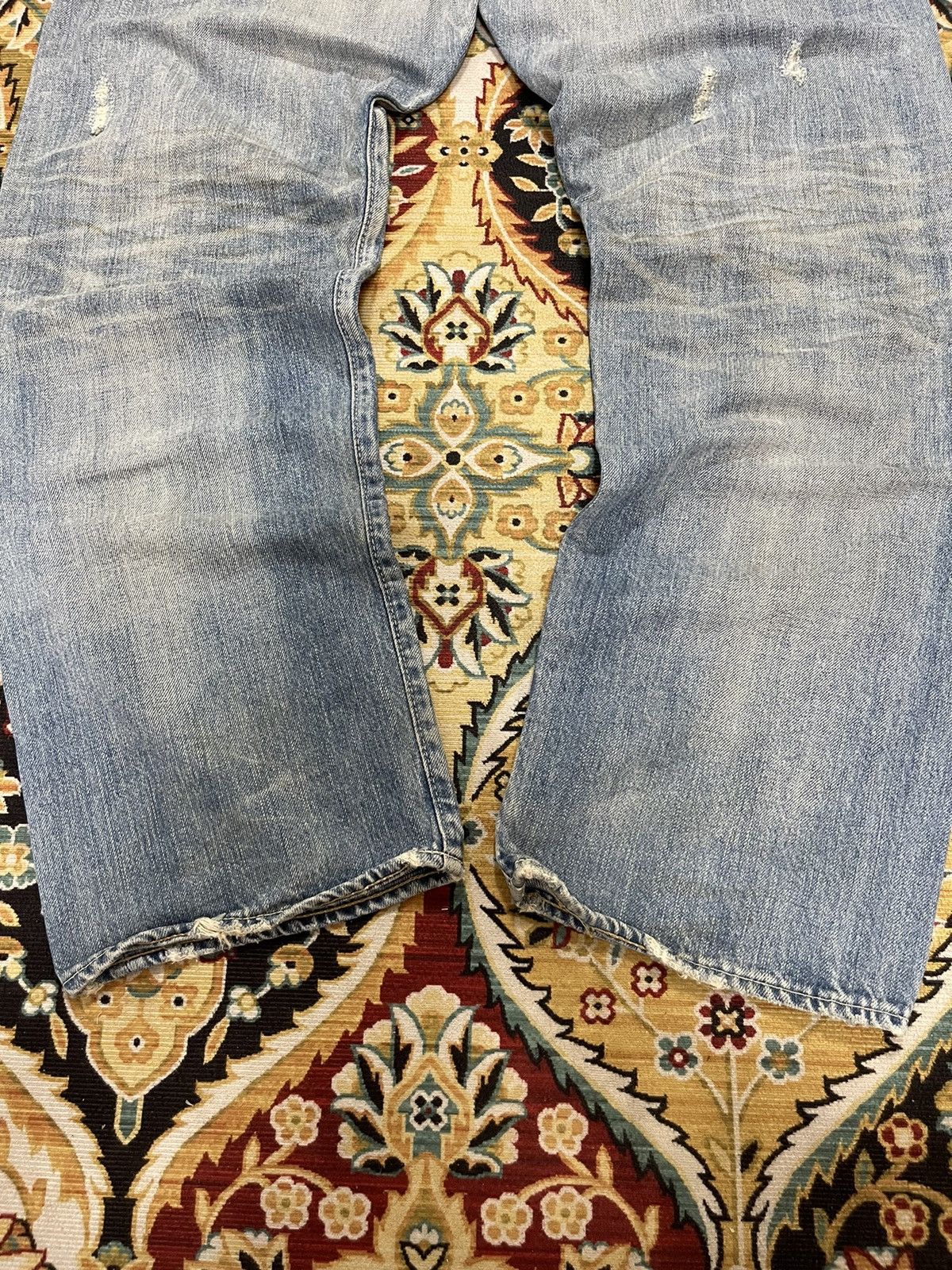 Nitraid Nitraid Destroyed Ripped Baggy Distressed Vintage Jeans Size US 35 - 13 Thumbnail