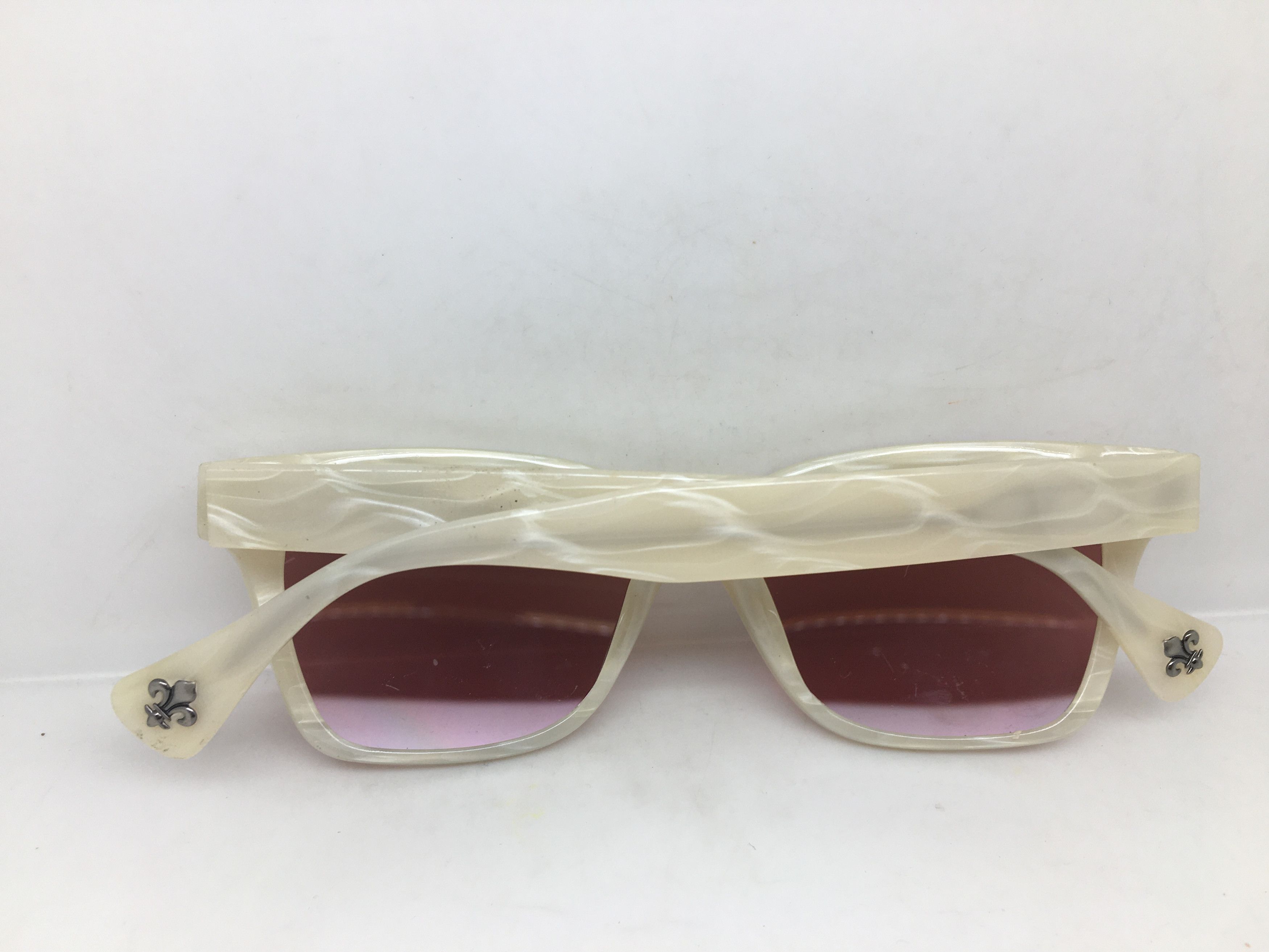 Other Handmade Ivory White Acetate Sunglasses Frame Size ONE SIZE - 7 Thumbnail
