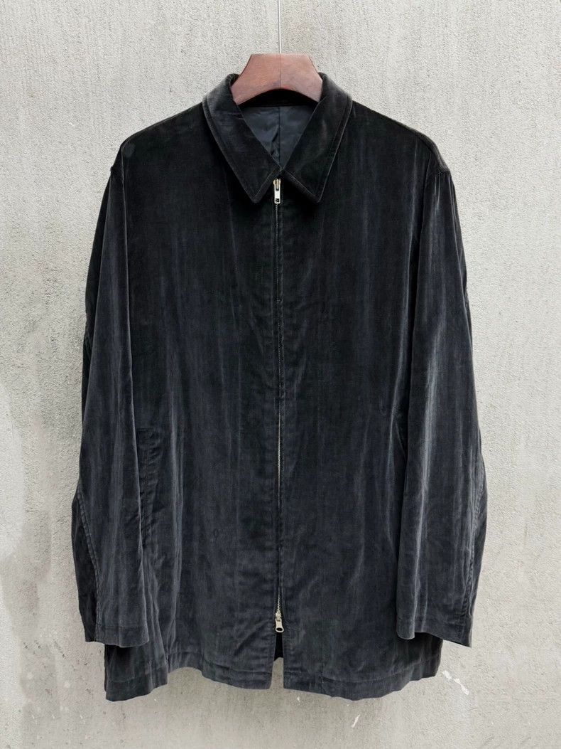 Yohji Yamamoto Yohji Yamamoto Black Velvet Zip Jacket Size US M / EU 48-50 / 2 - 1 Thumbnail