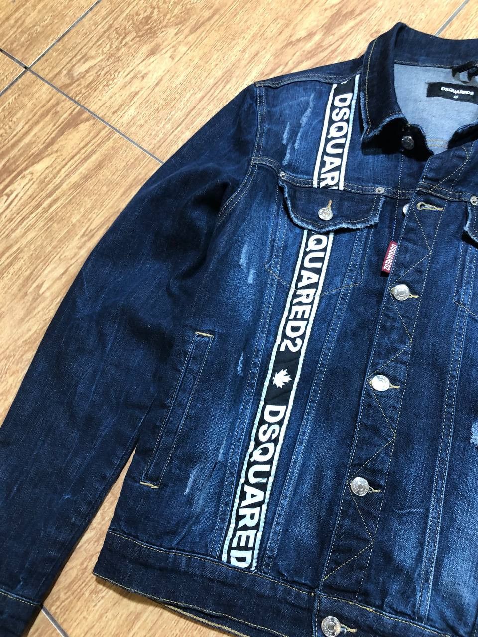 Dsquared2 Logo distressed Denim Jacket