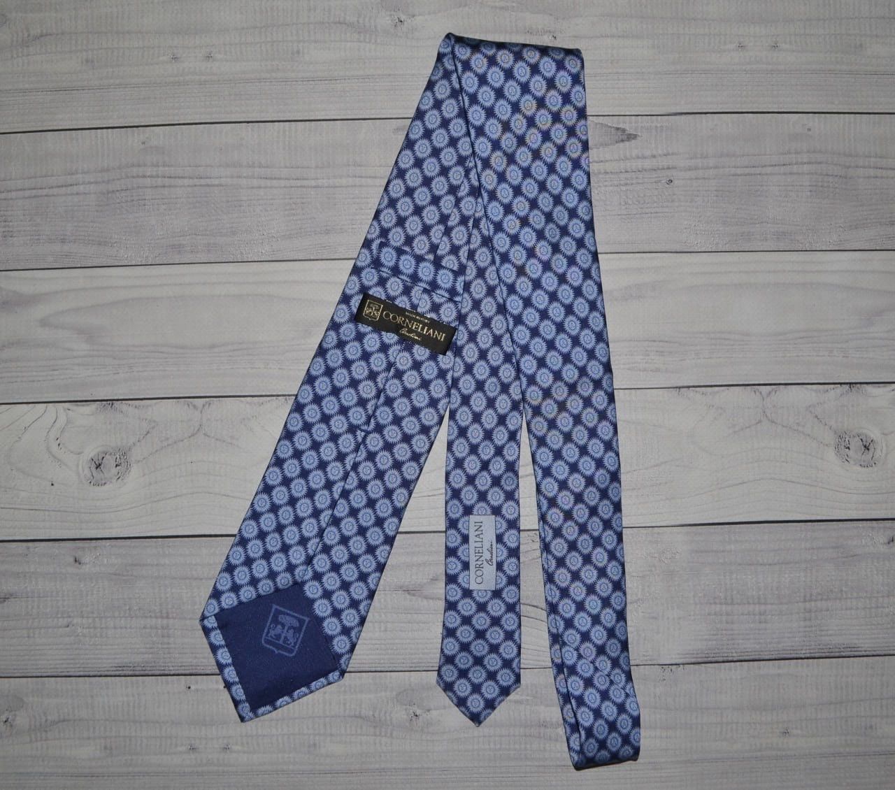 Corneliani Corneliani Blue Silk Tie Size ONE SIZE - 5 Thumbnail