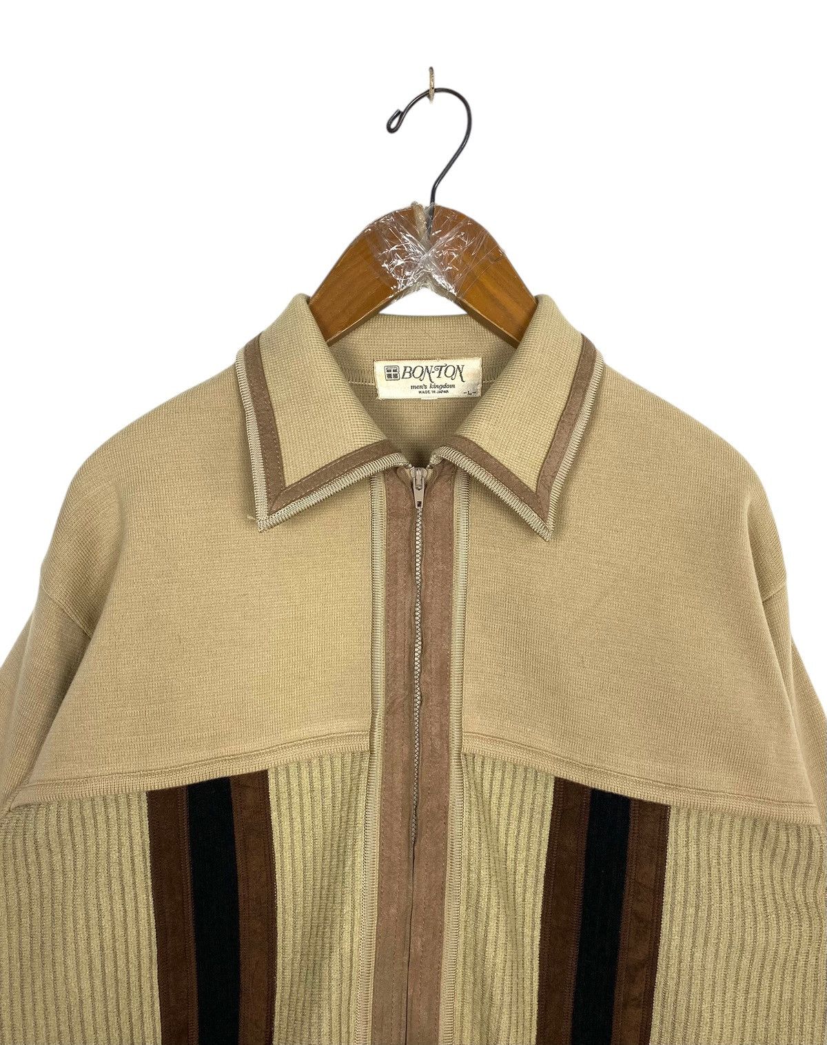 Japanese Brand Rare‼️ Bonton Zipper Sweater Made in Japan Size US M / EU 48-50 / 2 - 4 Thumbnail