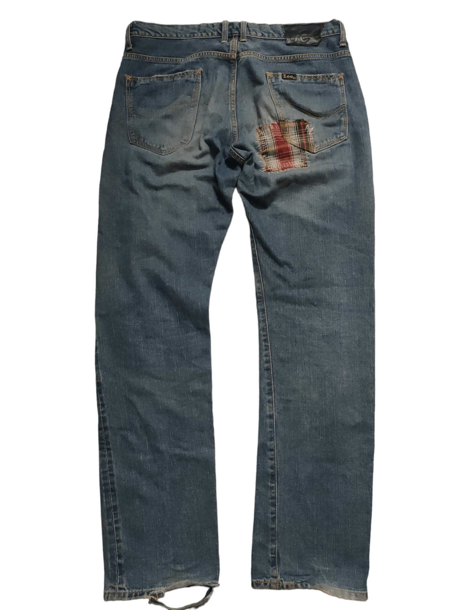 Lee × Vintage Vintage LEE Riders Selvage x Patch x Distressed Size US 32 / EU 48 - 2 Thumbnail