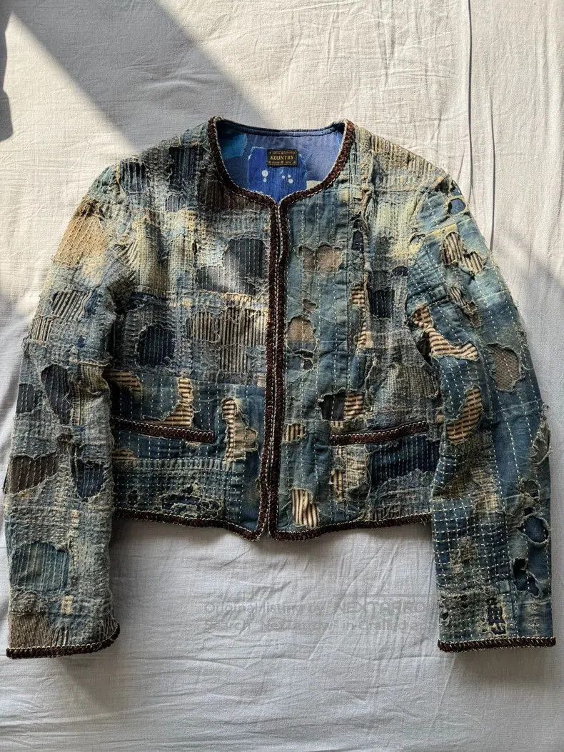 Kapital Kapital Boro erosion short jacket coat. Size US L / EU 52-54 / 3 - 1 Thumbnail