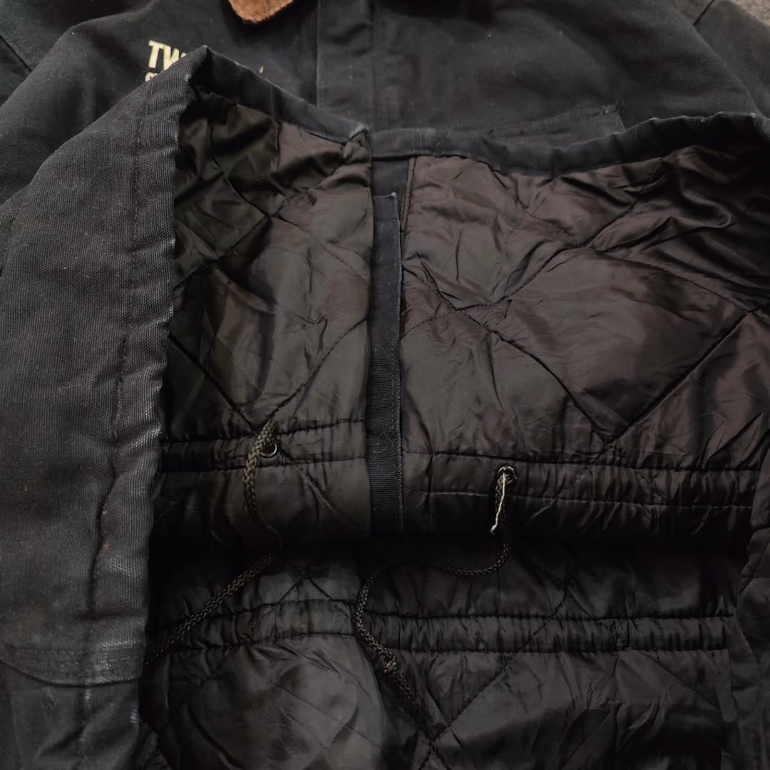 Carhartt × Vintage 90's Carhartt J01 BLK Arctic Denim Jacket Size US L / EU 52-54 / 3 - 8 Thumbnail