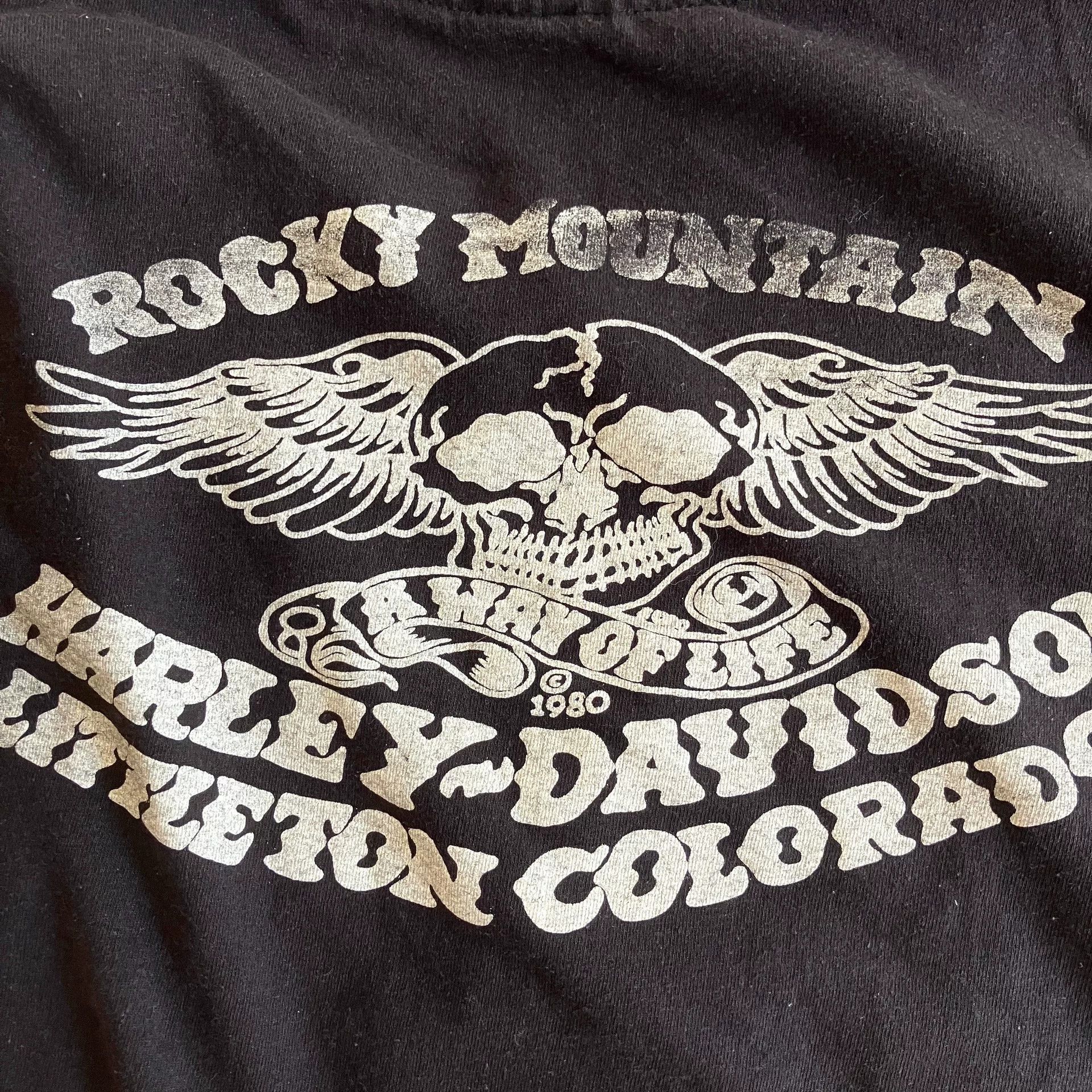 Vintage Vintage Harley-Davidson Skull T-Shirt Size US M / EU 48-50 / 2 - 1 Thumbnail