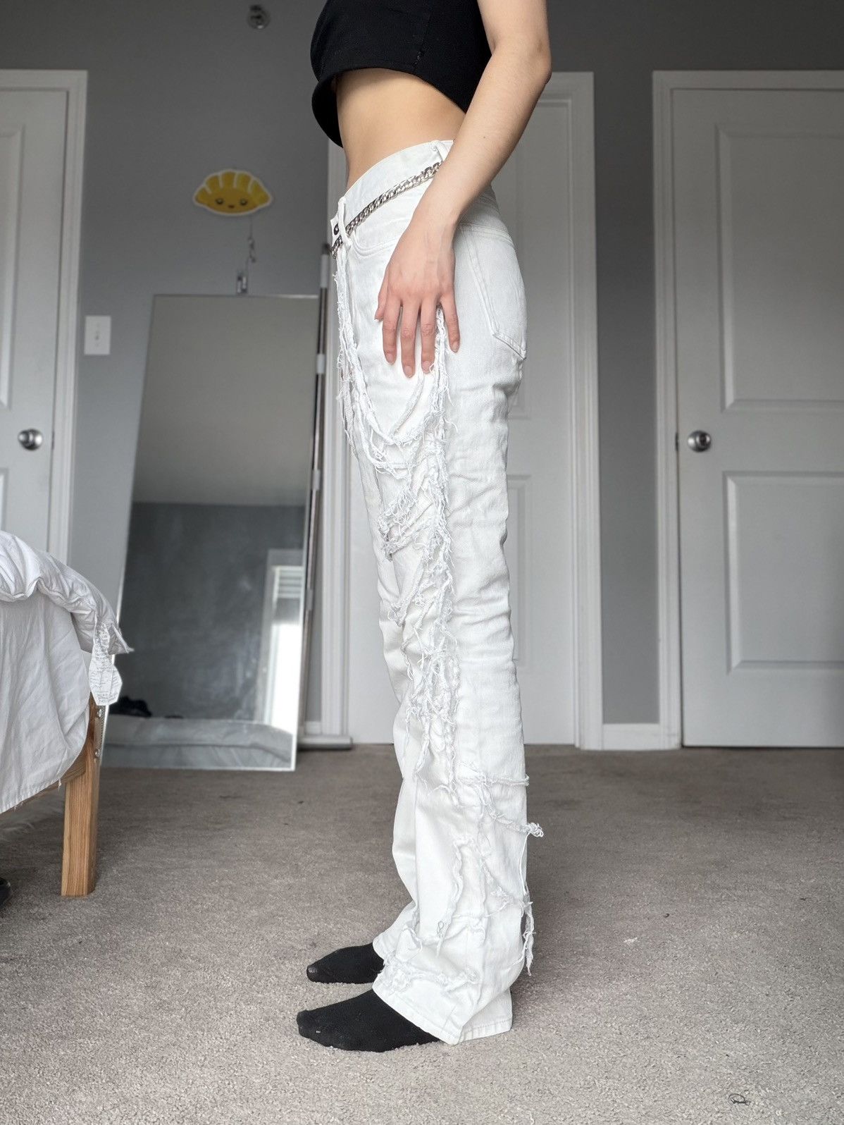 Other Shredded White Denim Tainted By Clay Size US 28 / EU 44 - 9 Thumbnail