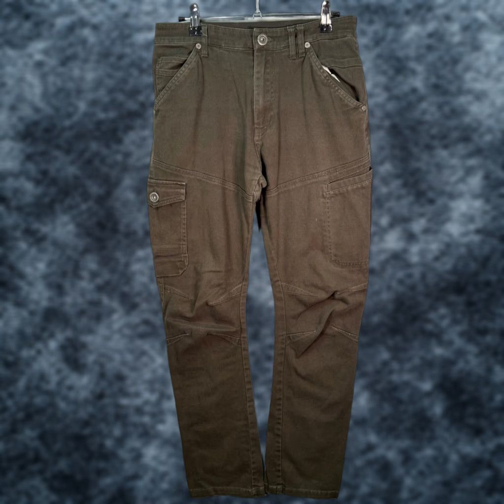 Vintage FieldCore Cargo Pants Mens Large Brown Cotton Canvas Cargo Pocket Mens Trousers Size US 33 - 1 Thumbnail