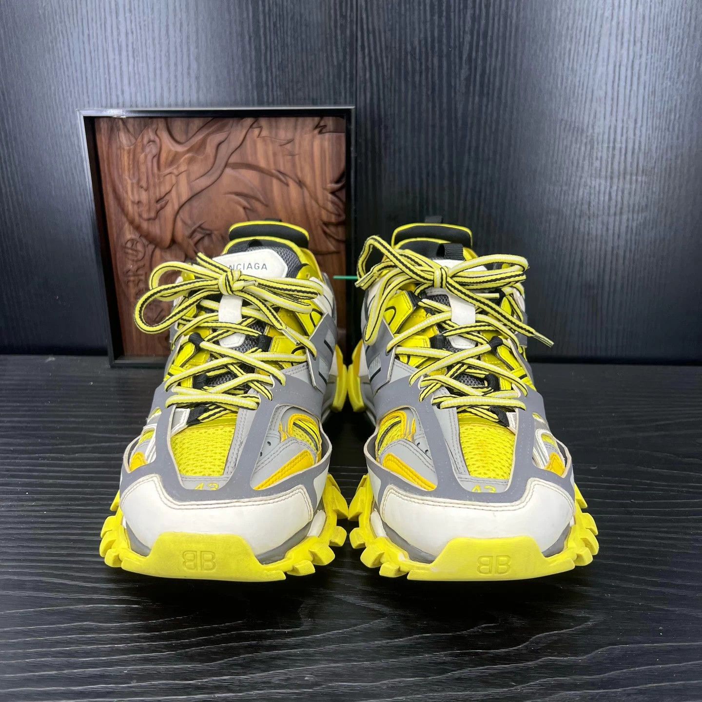 Balenciaga Balenciaga Track gray yellow men's size 43 Size US 10 / EU 43 - 4 Thumbnail