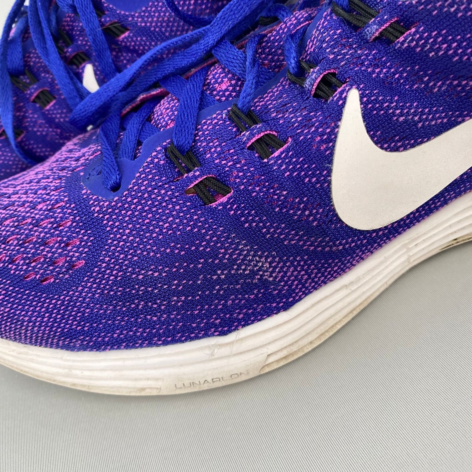 Nike Nike Lunartempo 2 Hyper Violet Purple Knit Athletic Sneakers Size US 9 / EU 42 - 6 Thumbnail