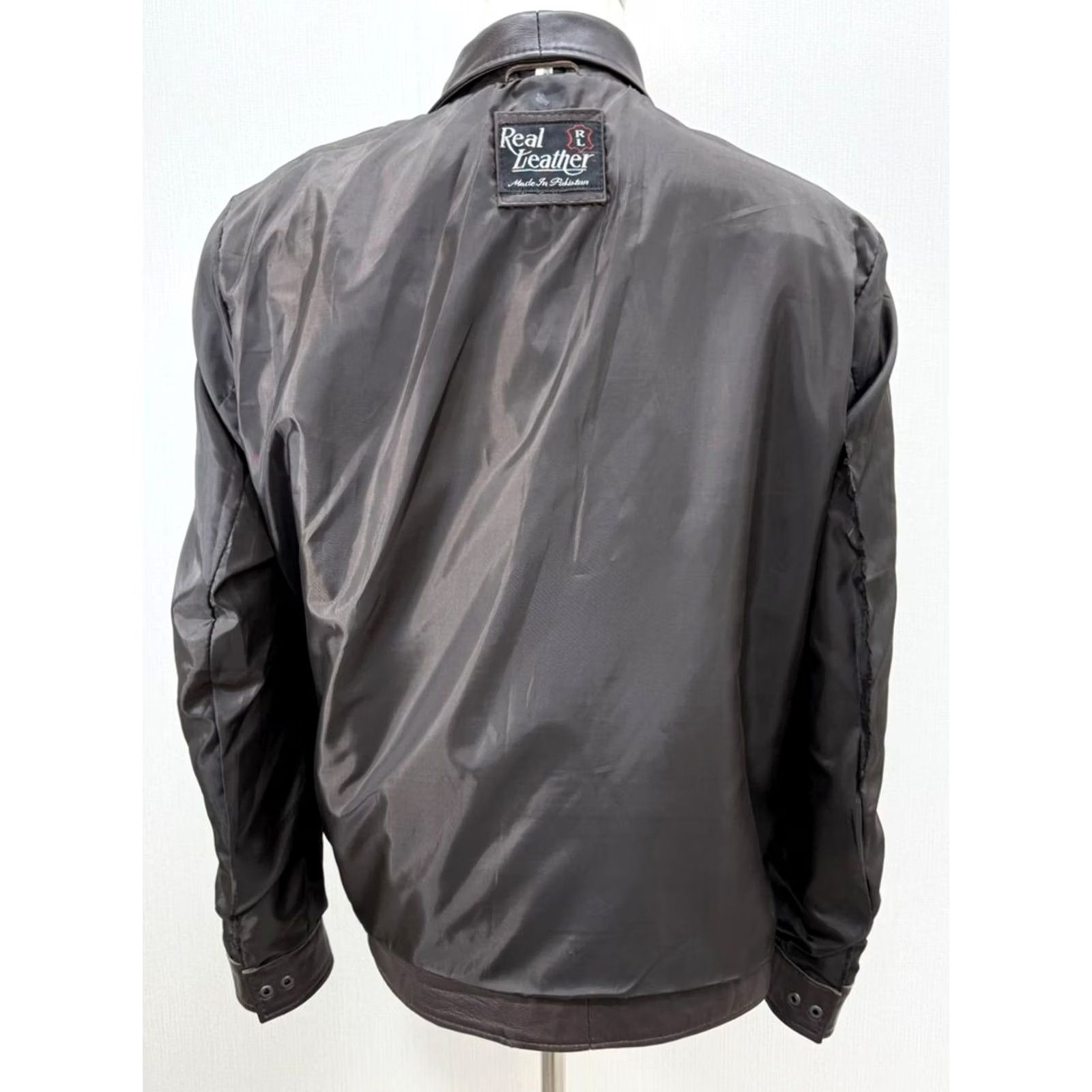 Vintage Men's Italian Sheepskin Genuine Leather Jacket Brown XL Size US XL / EU 56 / 4 - 4 Thumbnail