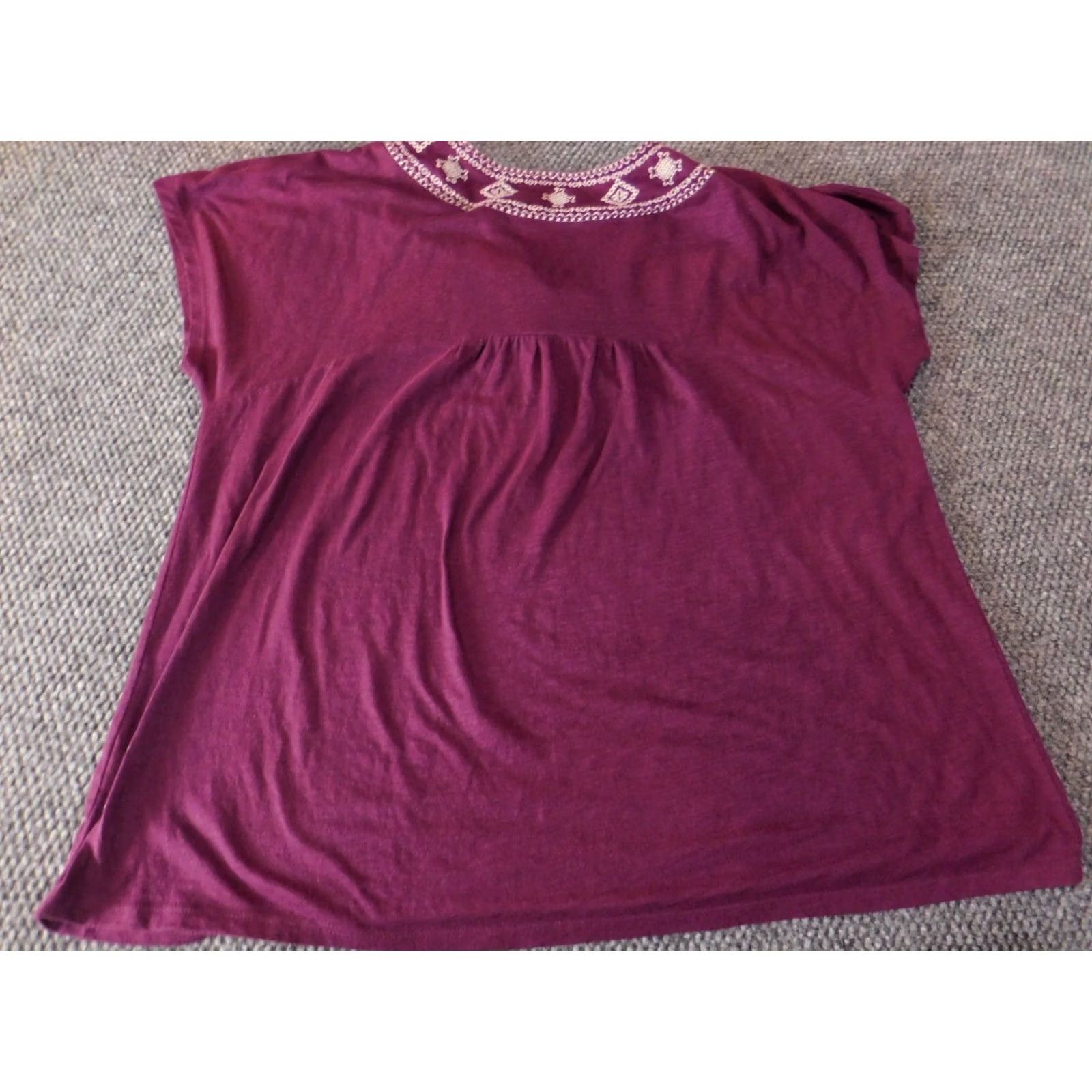 Vintage Sonoma Womens purple Extra Large stretch Designer pullover blouse Top Size XL / US 12-14 / IT 48-50 - 7 Thumbnail