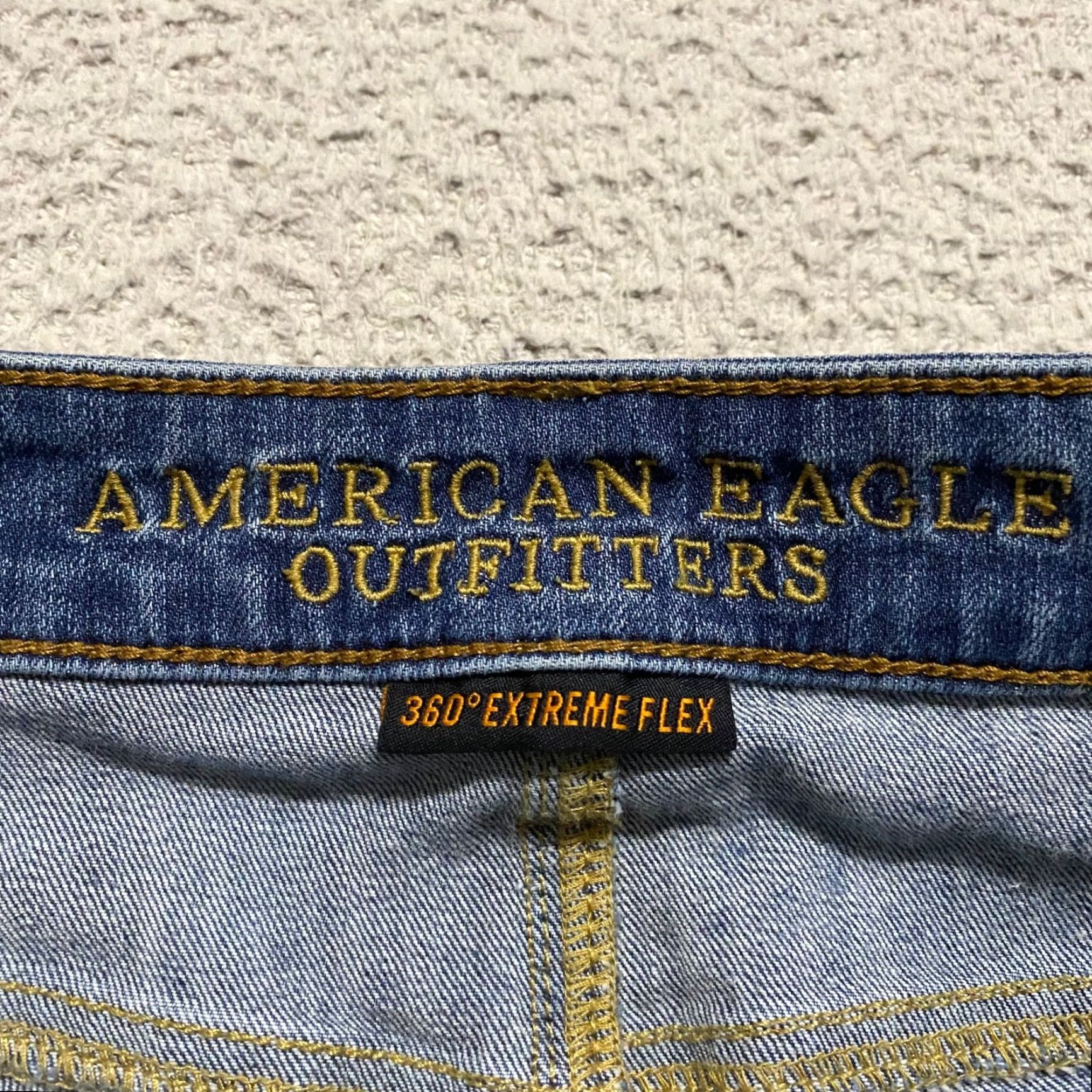American Eagle Outfitters American Eagle Outfitters Jeans 29x32 Blue Denim Medium Wash Slim Straight Low Rise Men 5-Pocket Design Size US 29 - 3 Thumbnail