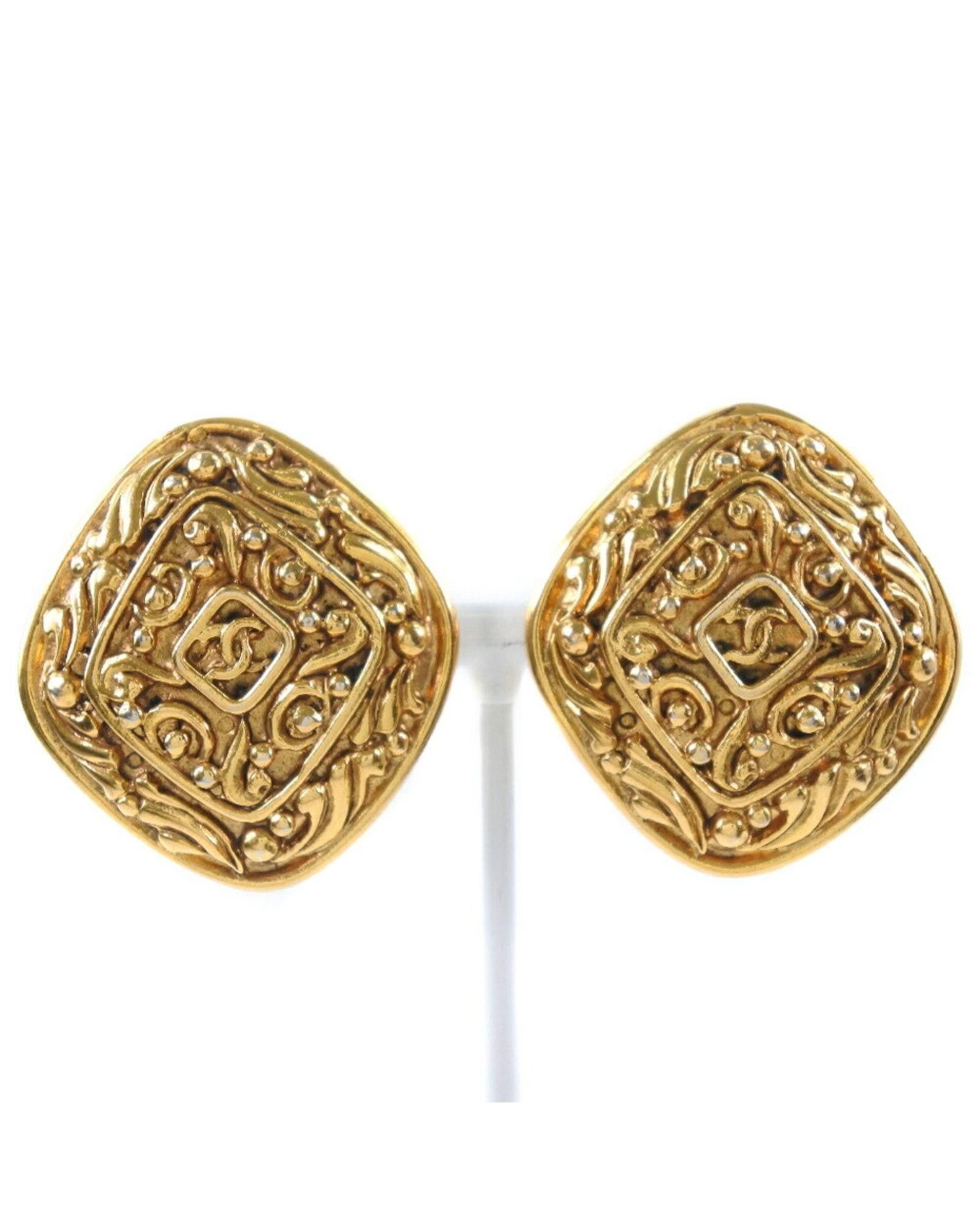 image of Chanel Gold-Plated Earrings With Sophisticated Style, Women's