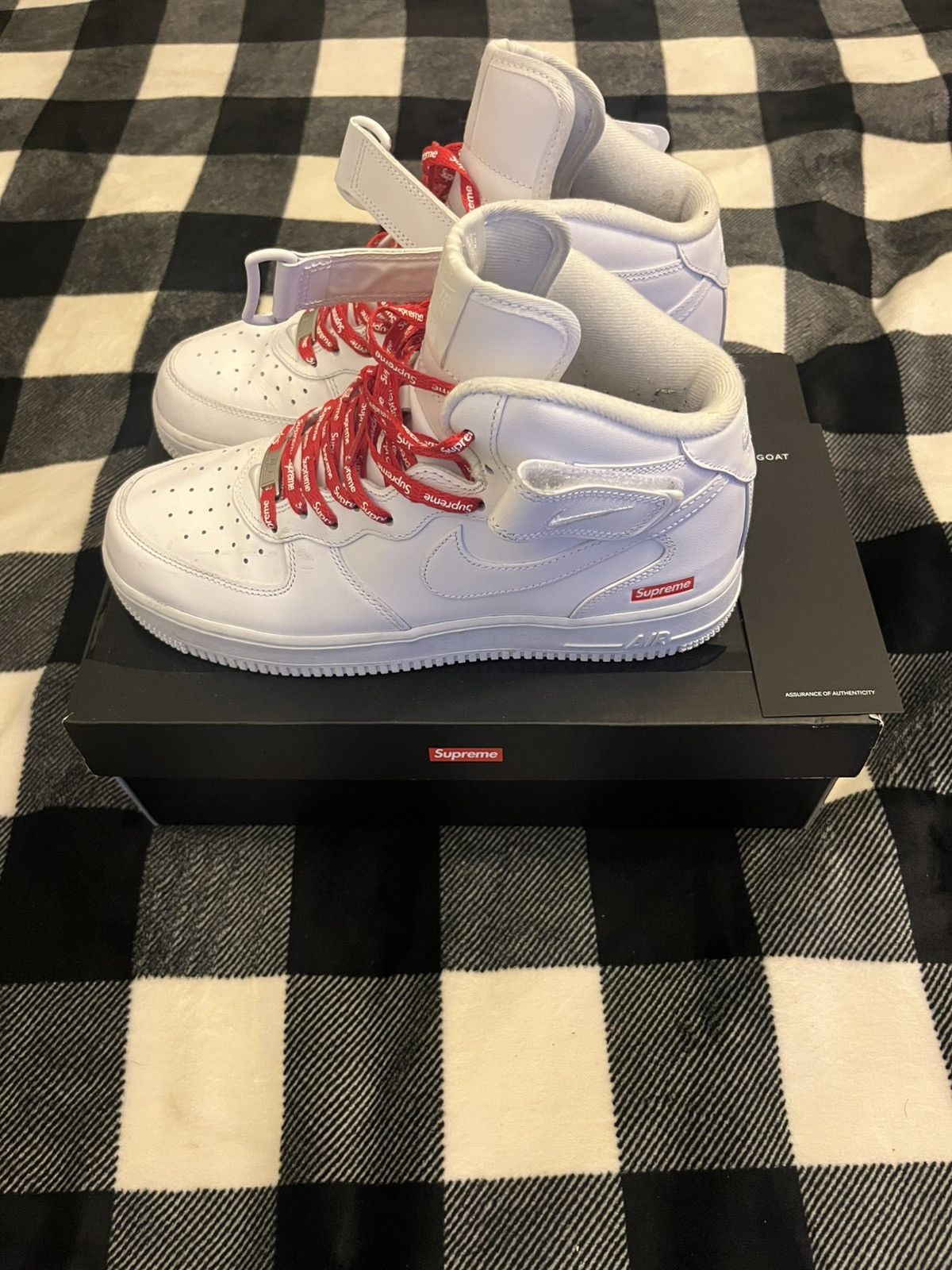 Nike × Supreme Mid/High-Top Supreme Nike Air Forces Size US 8 / EU 41 - 4 Thumbnail