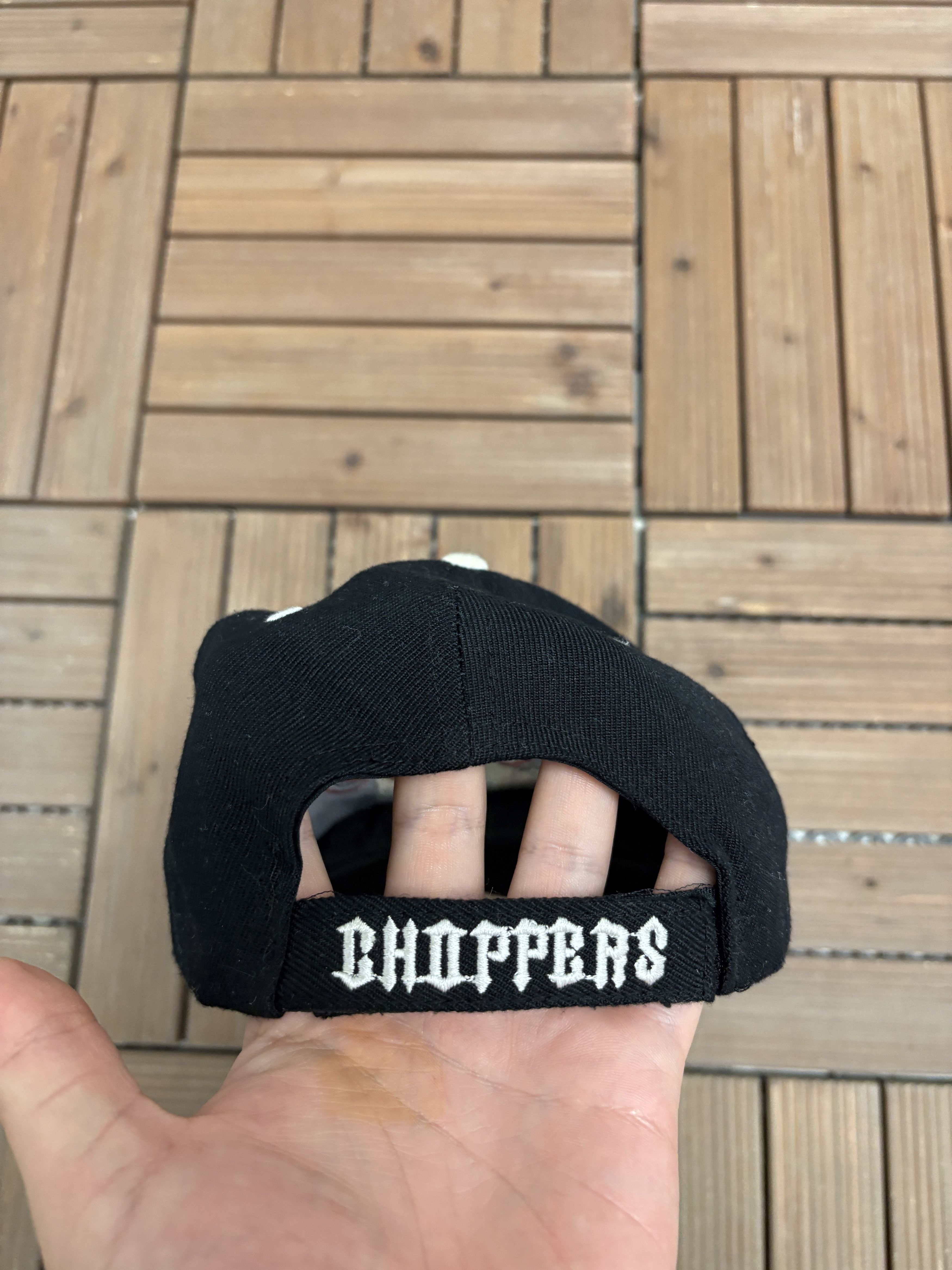 Vintage Choppers Motorcycle Vintage Black Strap Back Hat Cap Size ONE SIZE - 5 Thumbnail