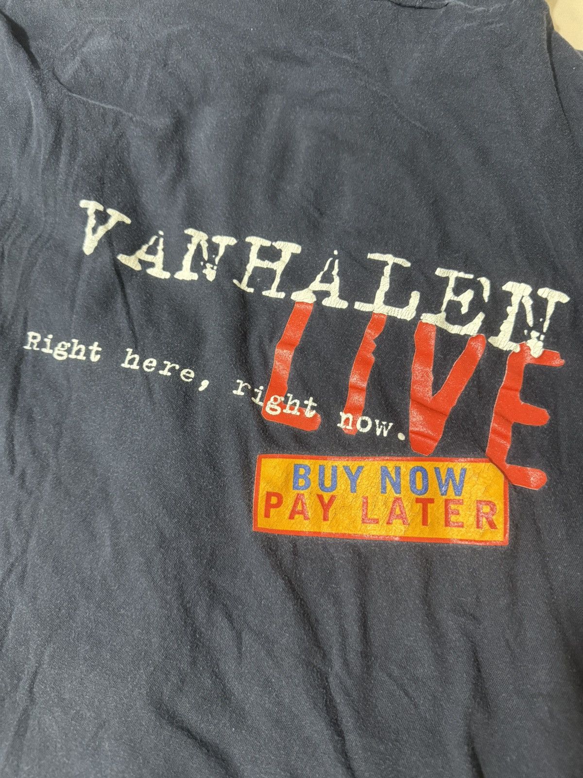 Band Tees × Vintage Vintage 90s Van Halen Right Here, Right Now. L/S Shirt Size US XXL / EU 58 / 5 - 5 Thumbnail