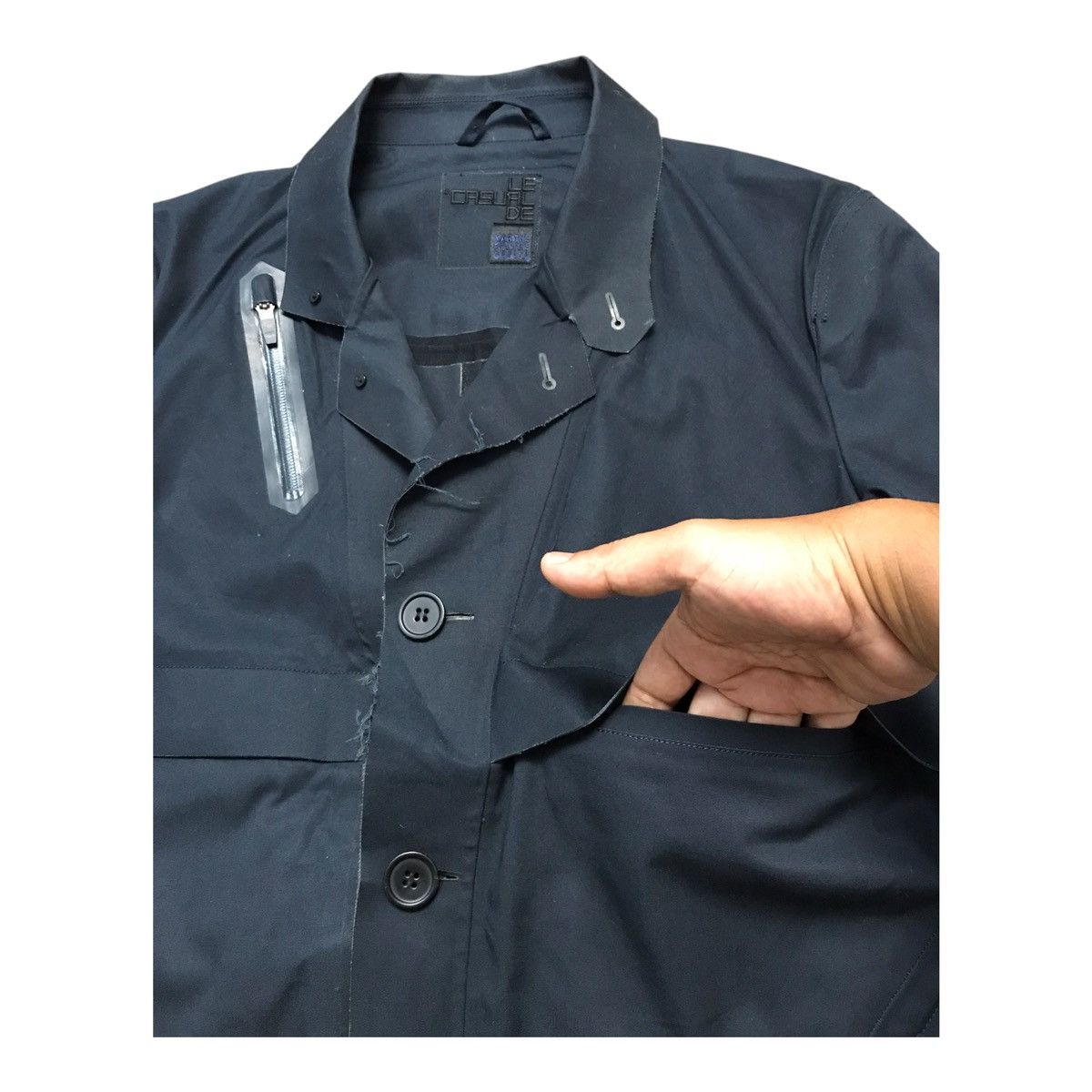Marithe + Francois Girbaud Marithe Francois Girbaud Navy Blue Waterproof Jacket Size US S / EU 44-46 / 1 - 4 Thumbnail
