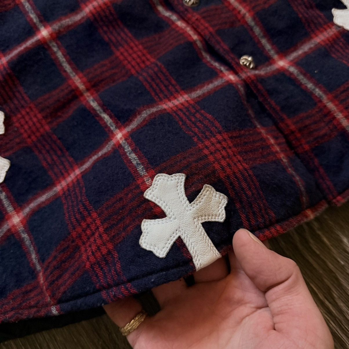 Chrome Hearts Chrome Hearts Patch Flannel Reversible RARE 1/1 Patch Hoodie Size US L / EU 52-54 / 3 - 5 Thumbnail