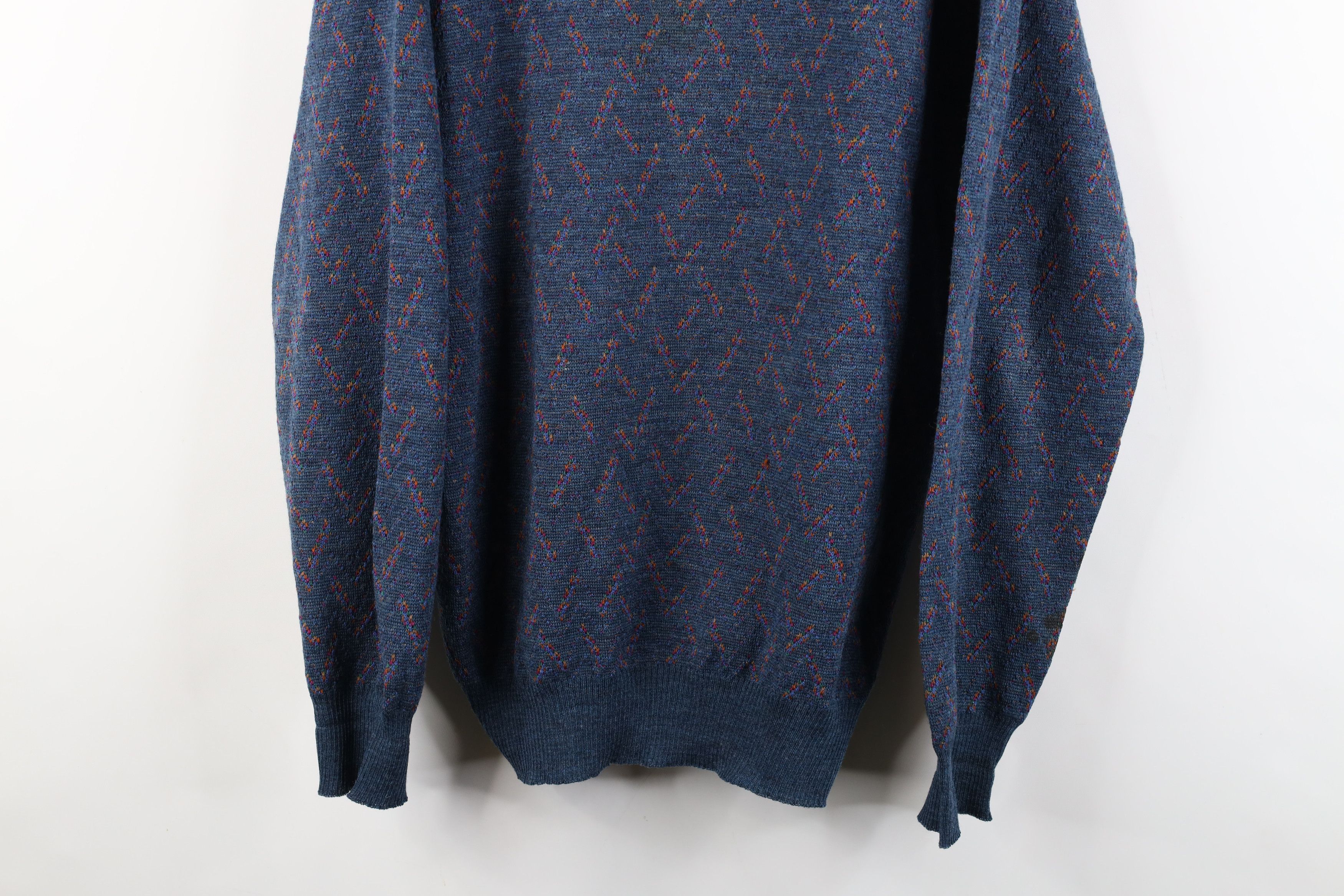 Vintage Vintage 90s Streetwear Hatch Wool Knit Crewneck Sweater Size US M / EU 48-50 / 2 - 3 Thumbnail