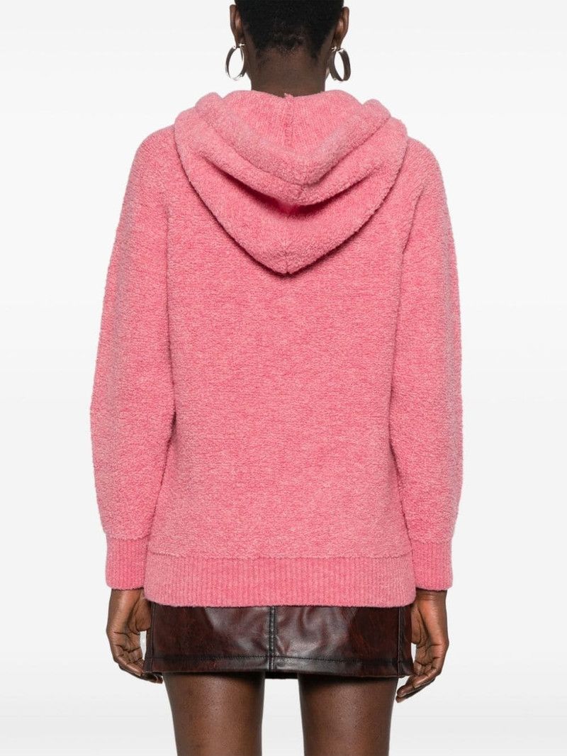 Gucci o1la5ras0526 Embroidered Soft Fabric Hooded Top in Pink Size S / US 4 / IT 40 - 4 Thumbnail