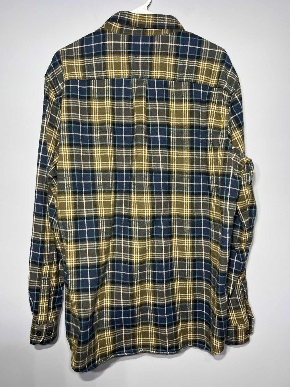L.L. Bean LL Bean Shirt Mens Sz L Yellow & Green Plaid Flannel 228061 Size US L / EU 52-54 / 3 - 4 Thumbnail