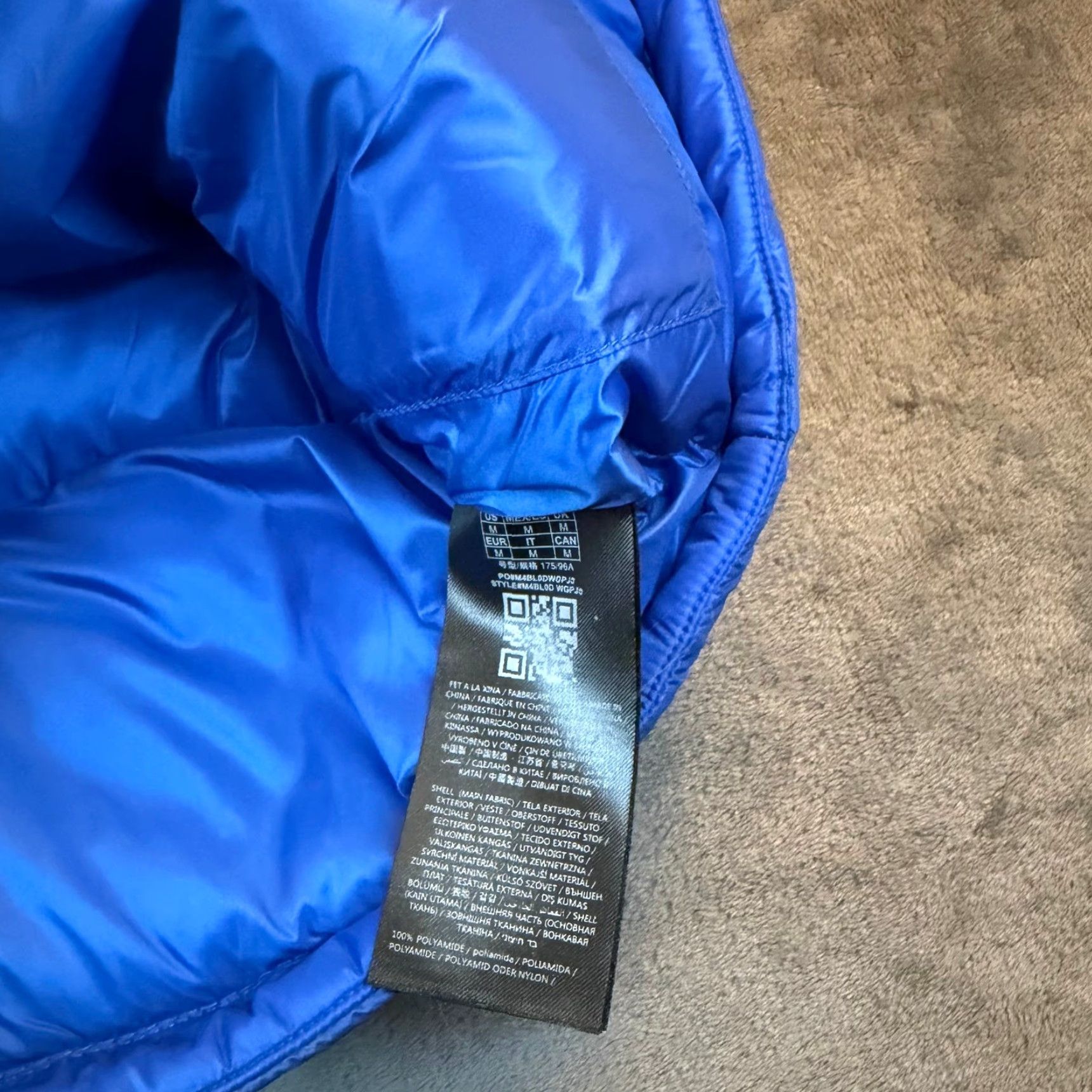 Guess GUESS Jacket Puffer Mens M Blue Tan Zip Size US M / EU 48-50 / 2 - 7 Thumbnail