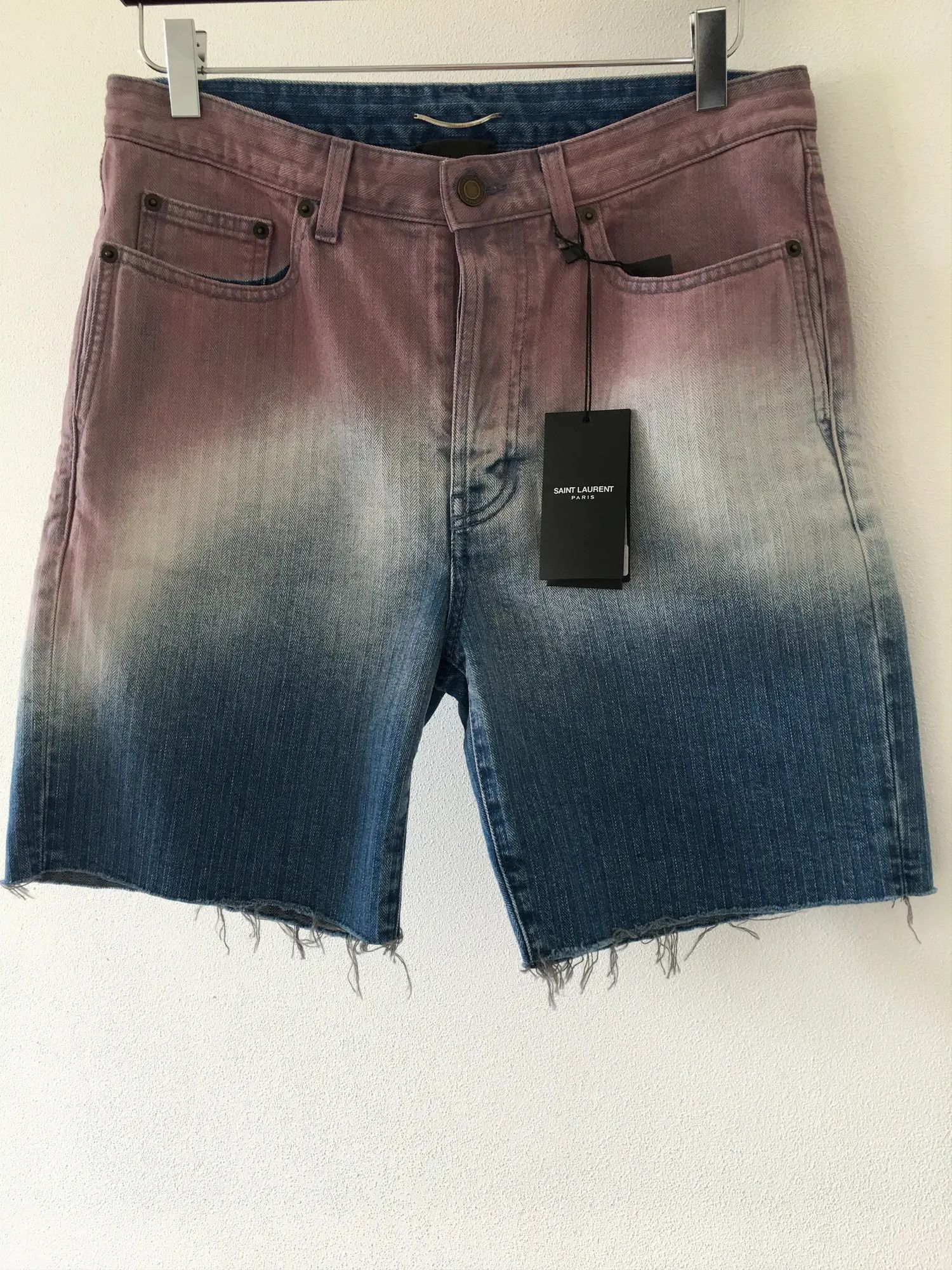 Saint Laurent Paris SS'21 Shorts Degrade Dyed Size US 30 / EU 46 - 1 Thumbnail