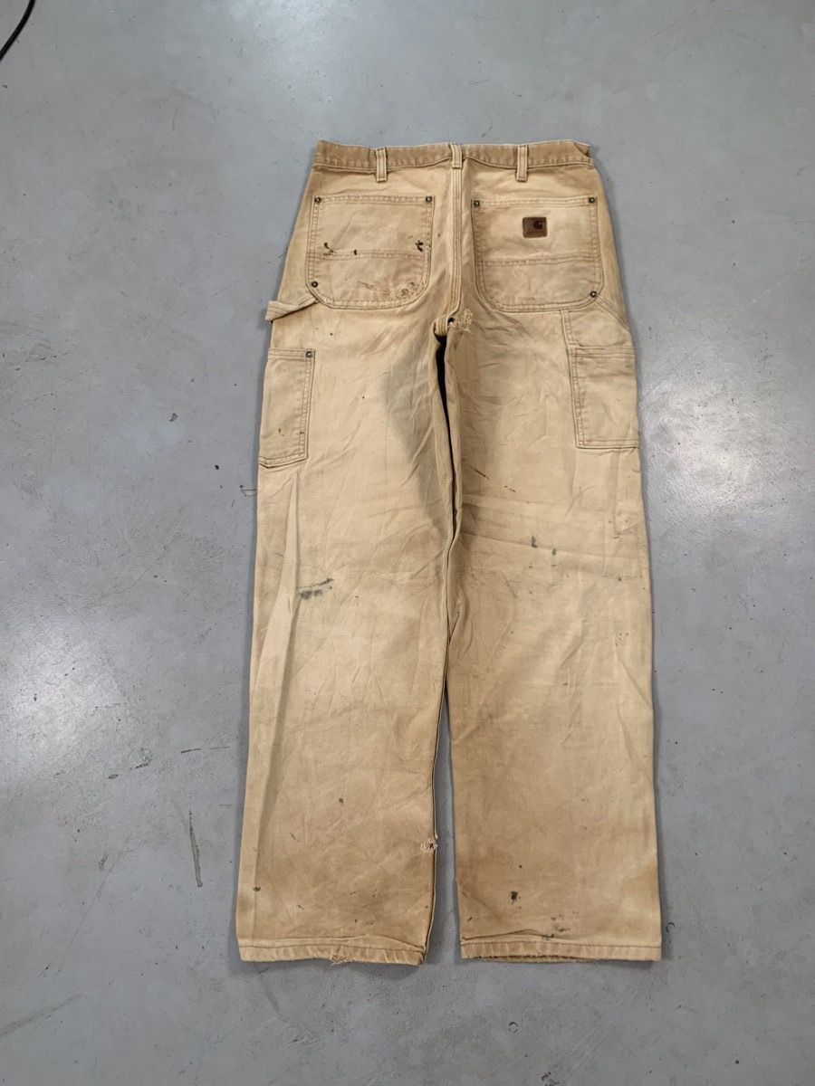 Carhartt Vintage Carharttt B01 BRN sun-fade double knee workwear Size US 32 / EU 48 - 2 Thumbnail