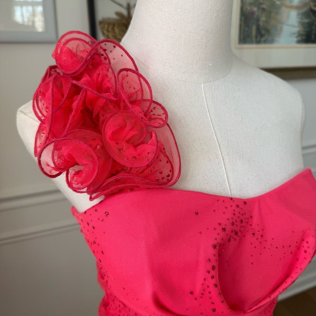 Other Vintage Y2K Byline A Byer One Shoulder Ruched Electric Water Size M / US 6-8 / IT 42-44 - 6 Thumbnail