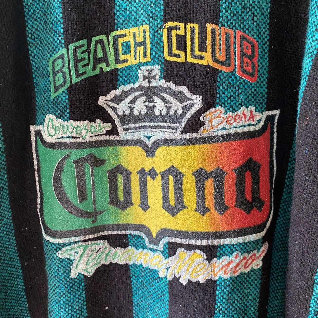 Vintage Black and Teal Striped Baja Hoodie Size US L / EU 52-54 / 3 - 12 Thumbnail