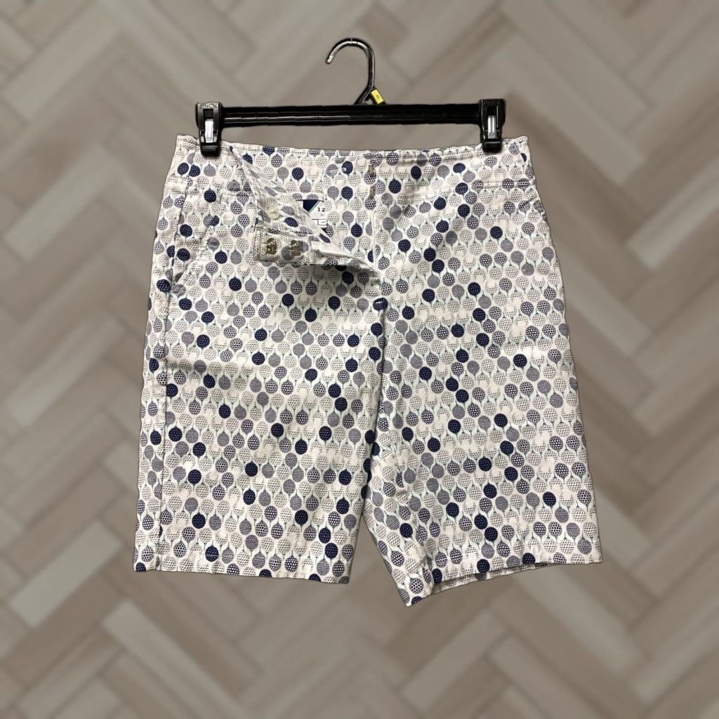 Izod IZOD Women’s 8 Bermuda Preppy Casual Stretch Shorts Geometric Multicolor Polyester Spandex High Rise Flat Front Pockets Golf Walking 8 Sz 8 / 130-15 Size 30" / US 8 / IT 44 - 1 Thumbnail