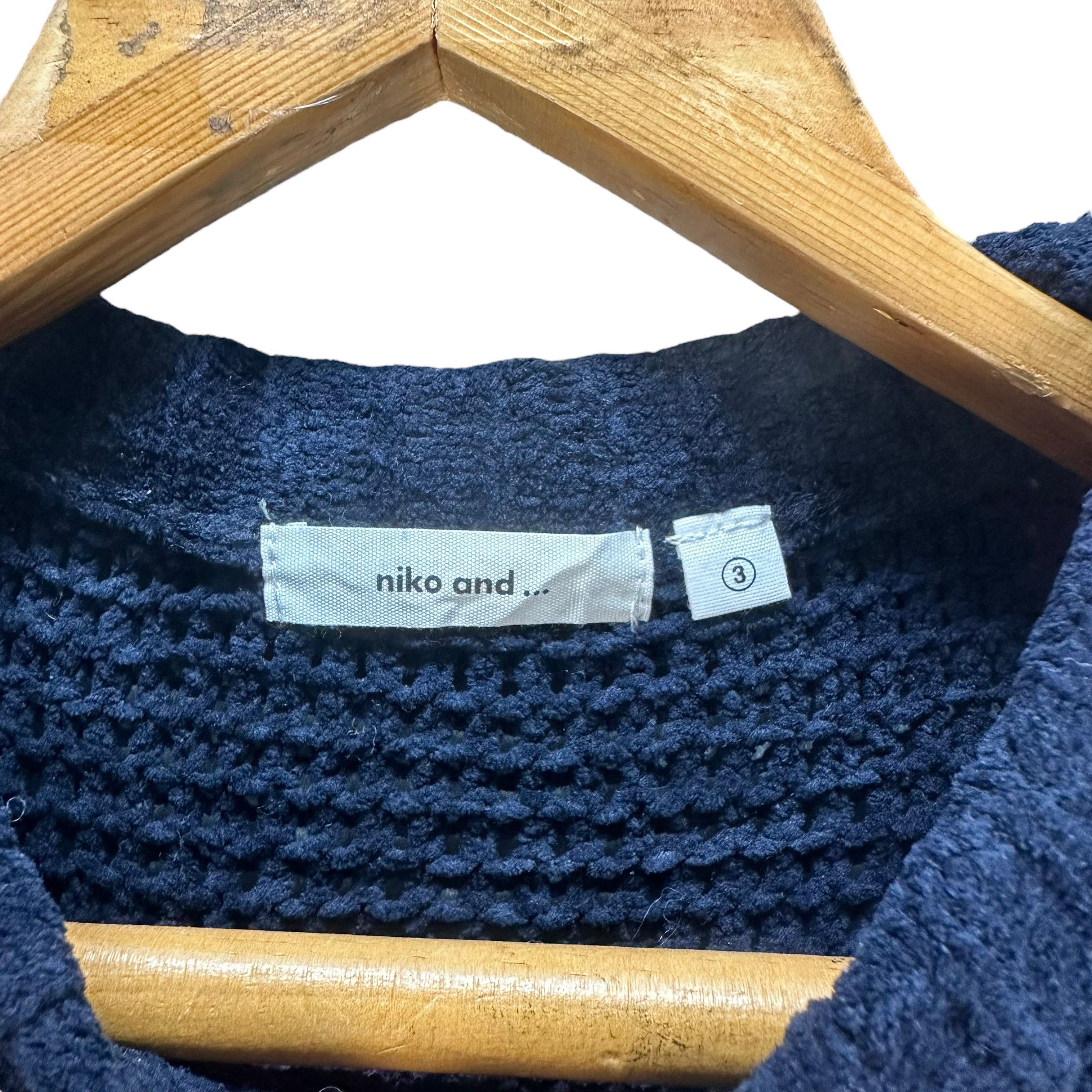 Japanese Brand NICO AND ... COLORBLOCK KNITTED SWEATER #8426-008 Size M / US 6-8 / IT 42-44 - 6 Thumbnail