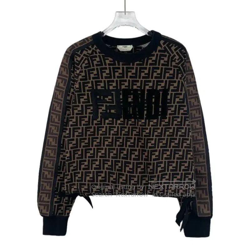 Fendi Fendi Brown Cotton Women’s Sweatshirt . Size S / US 4 / IT 40 - 1 Thumbnail